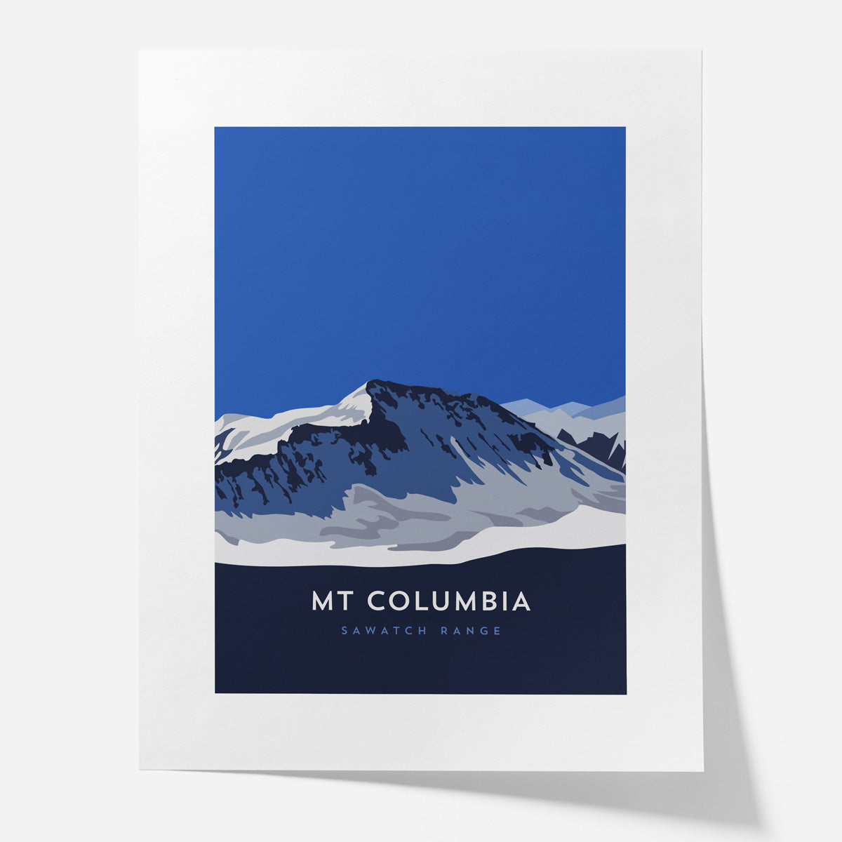 Mount Columbia Colorado 14er Poster