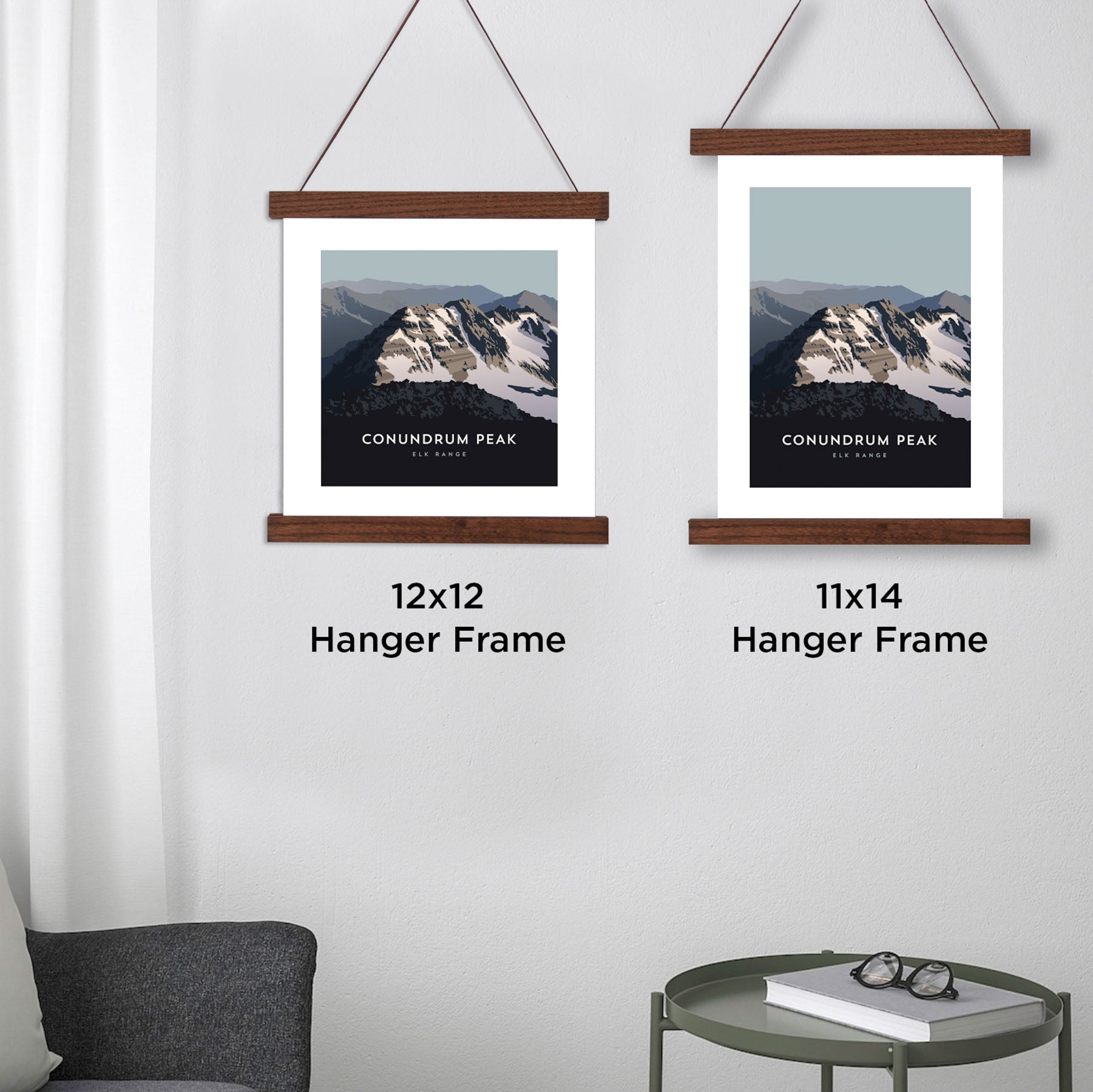 Conundrum Peak Colorado 14er Hanger Frame Poster