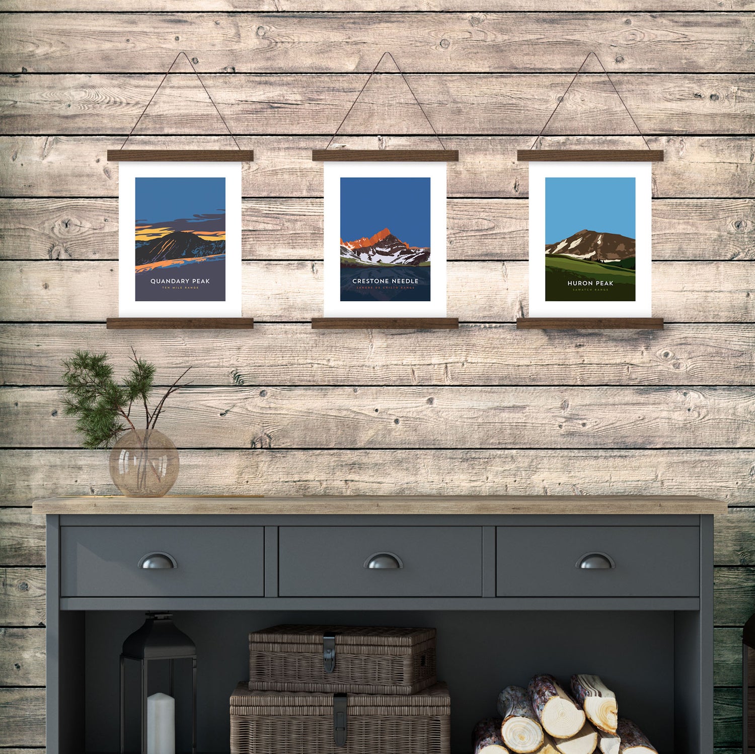 Crestone Needle Colorado 14er Hanger Frame Poster