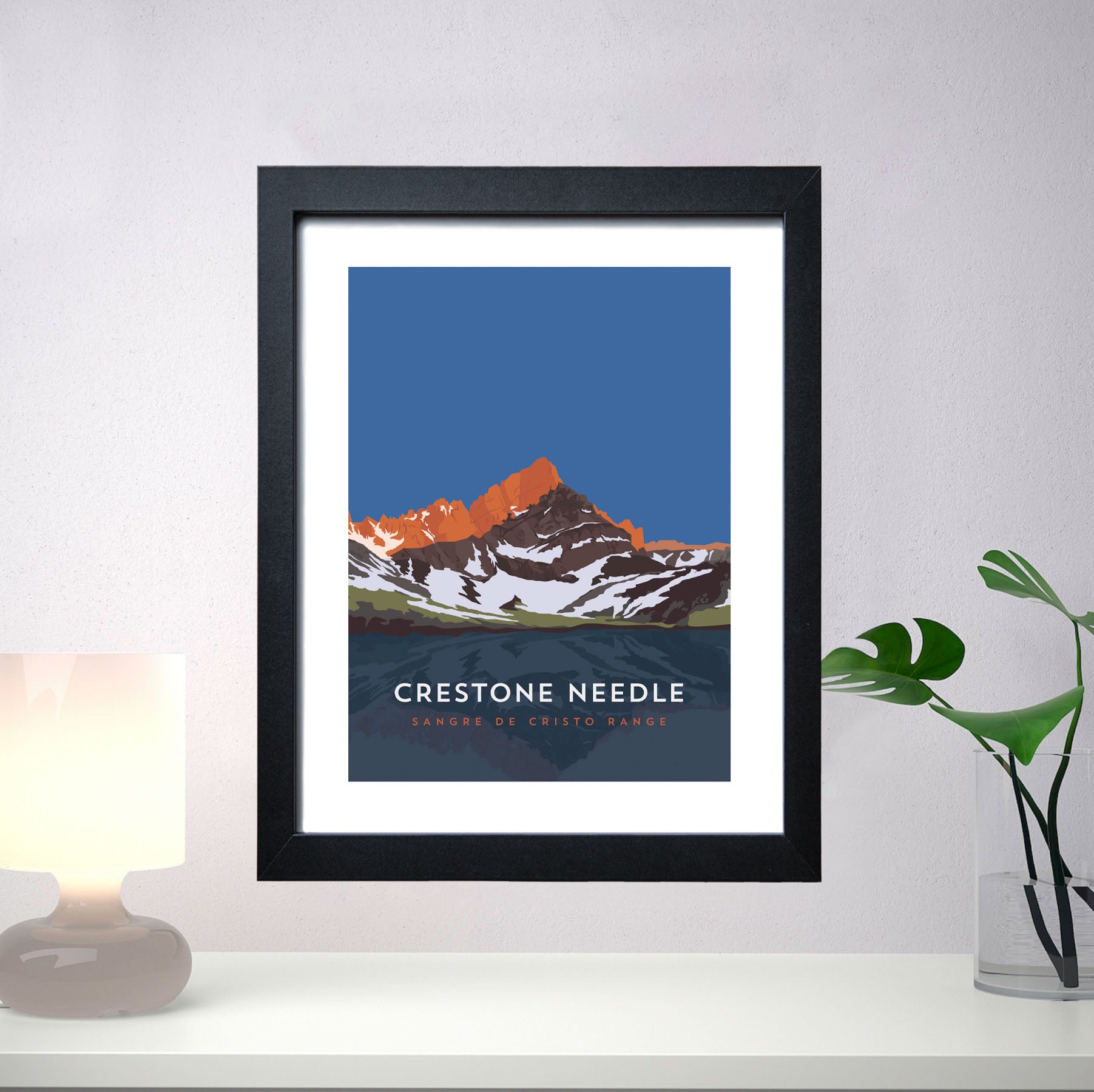 Crestone Needle Colorado 14er Framed Poster