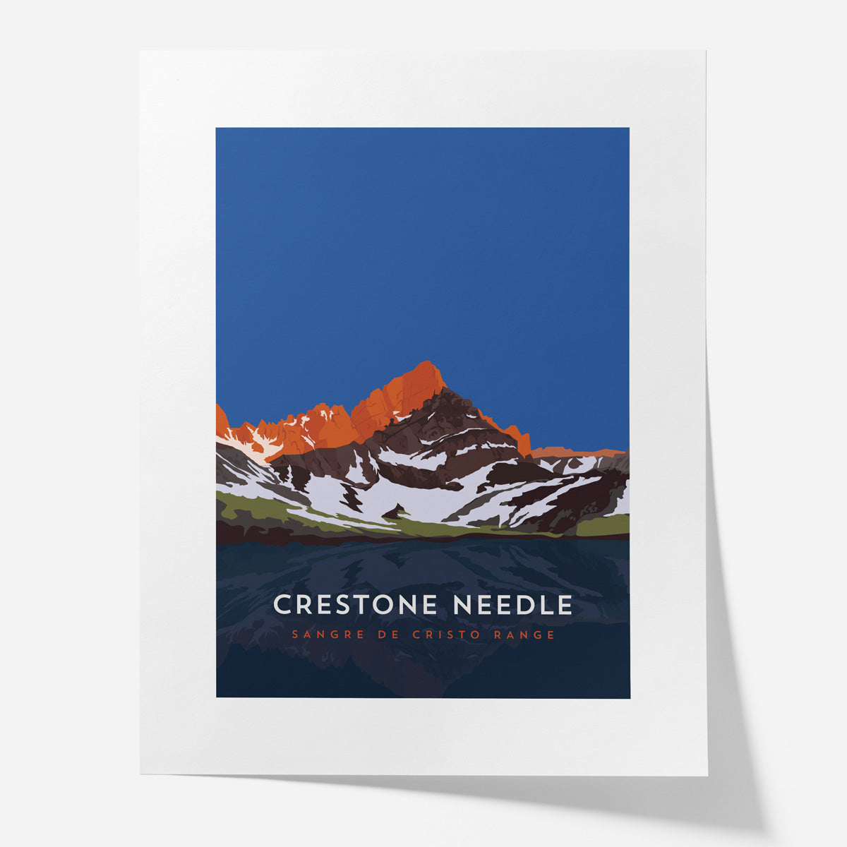 Crestone Needle Colorado 14er Poster