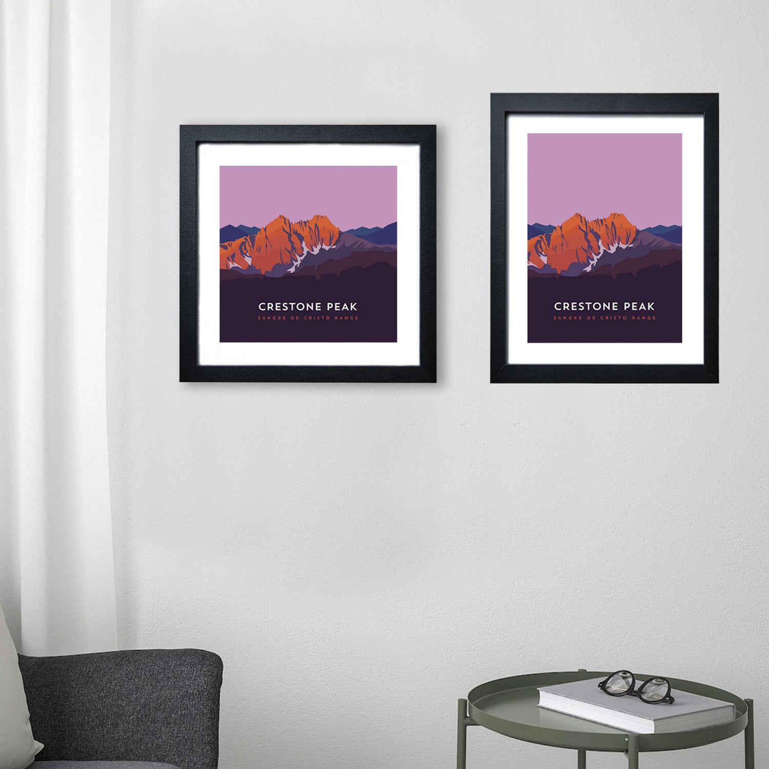 Crestone Peak Colorado 14er Framed Poster