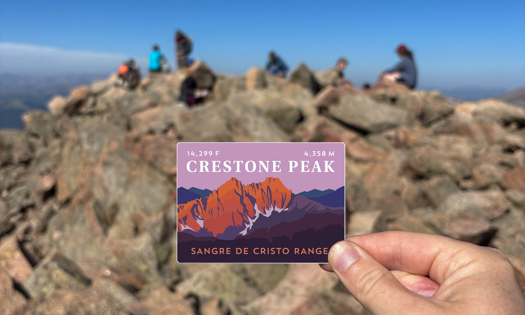 Crestone Peak Colorado 14er Sticker