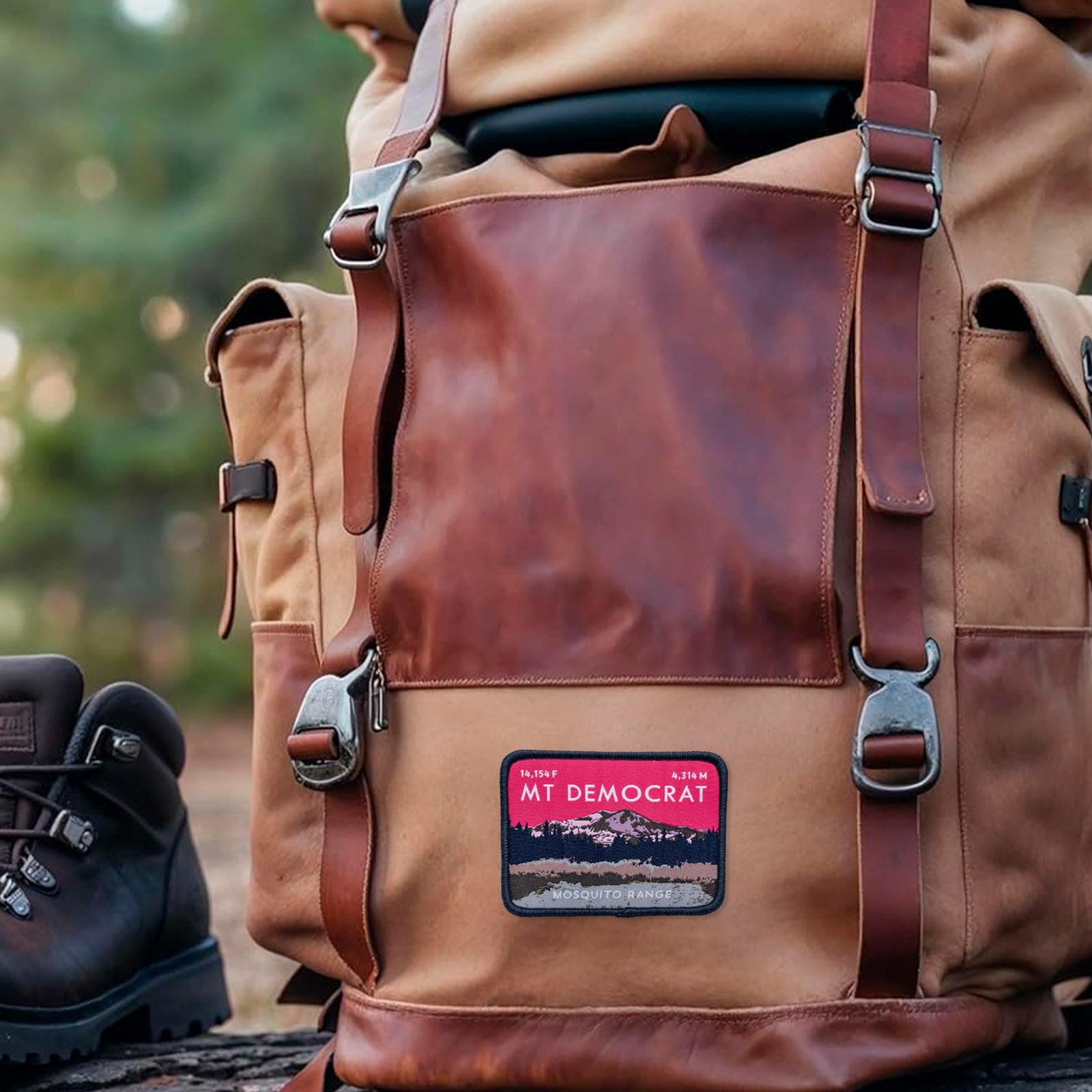 Mount Democrat Colorado 14er Patch