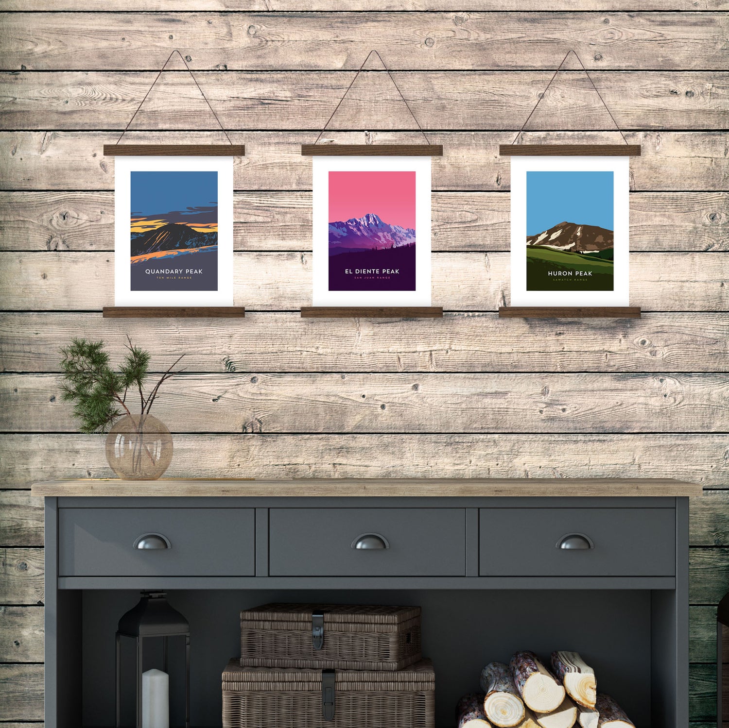 El Diente Peak Colorado 14er Hanger Frame Posters