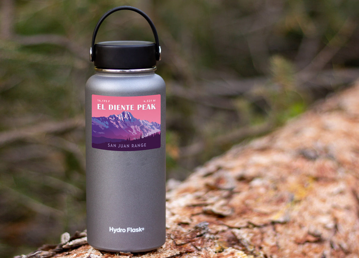El Diente Peak Colorado 14er Sticker