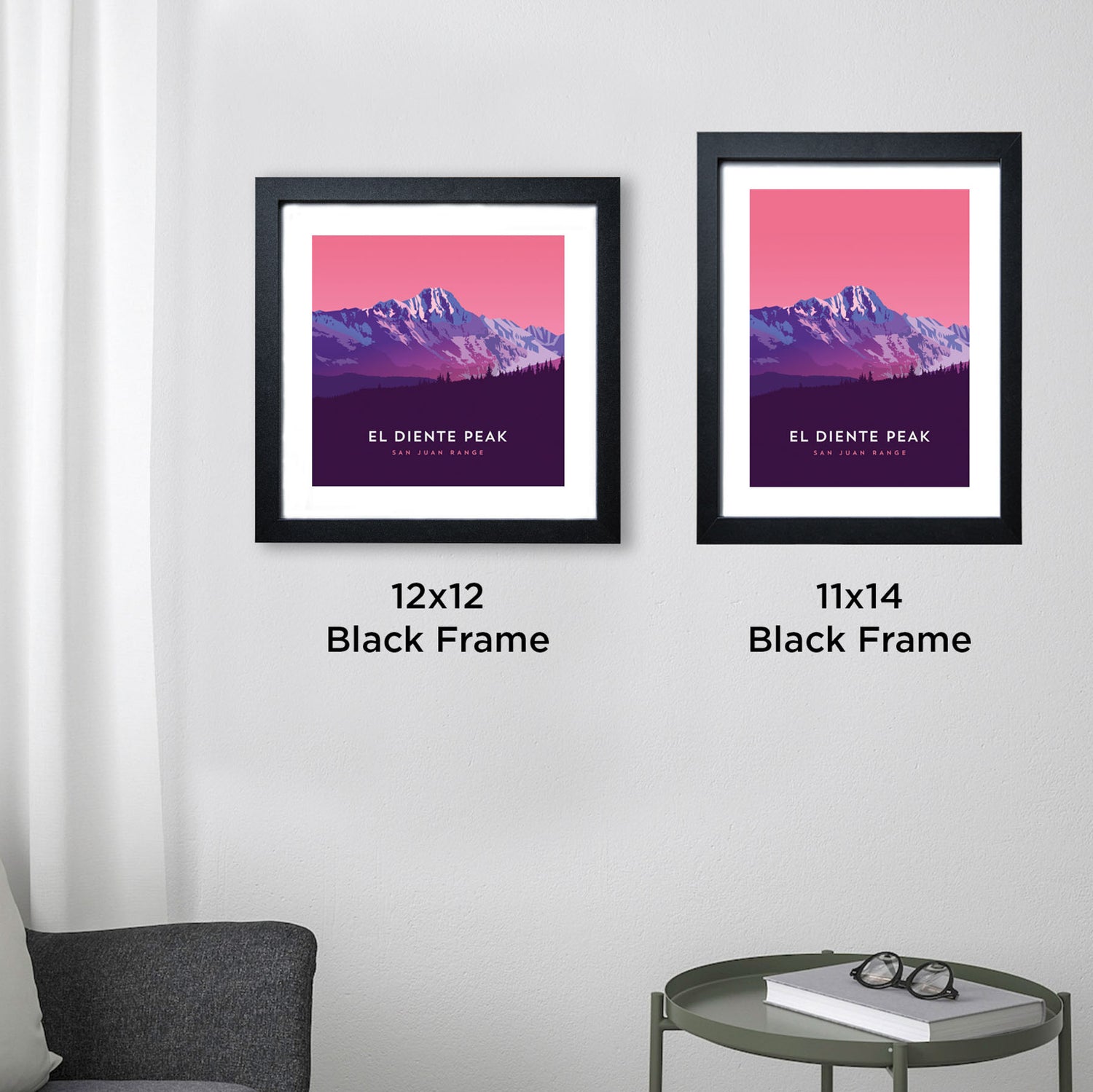 El Diente Peak Colorado 14er Framed Posters