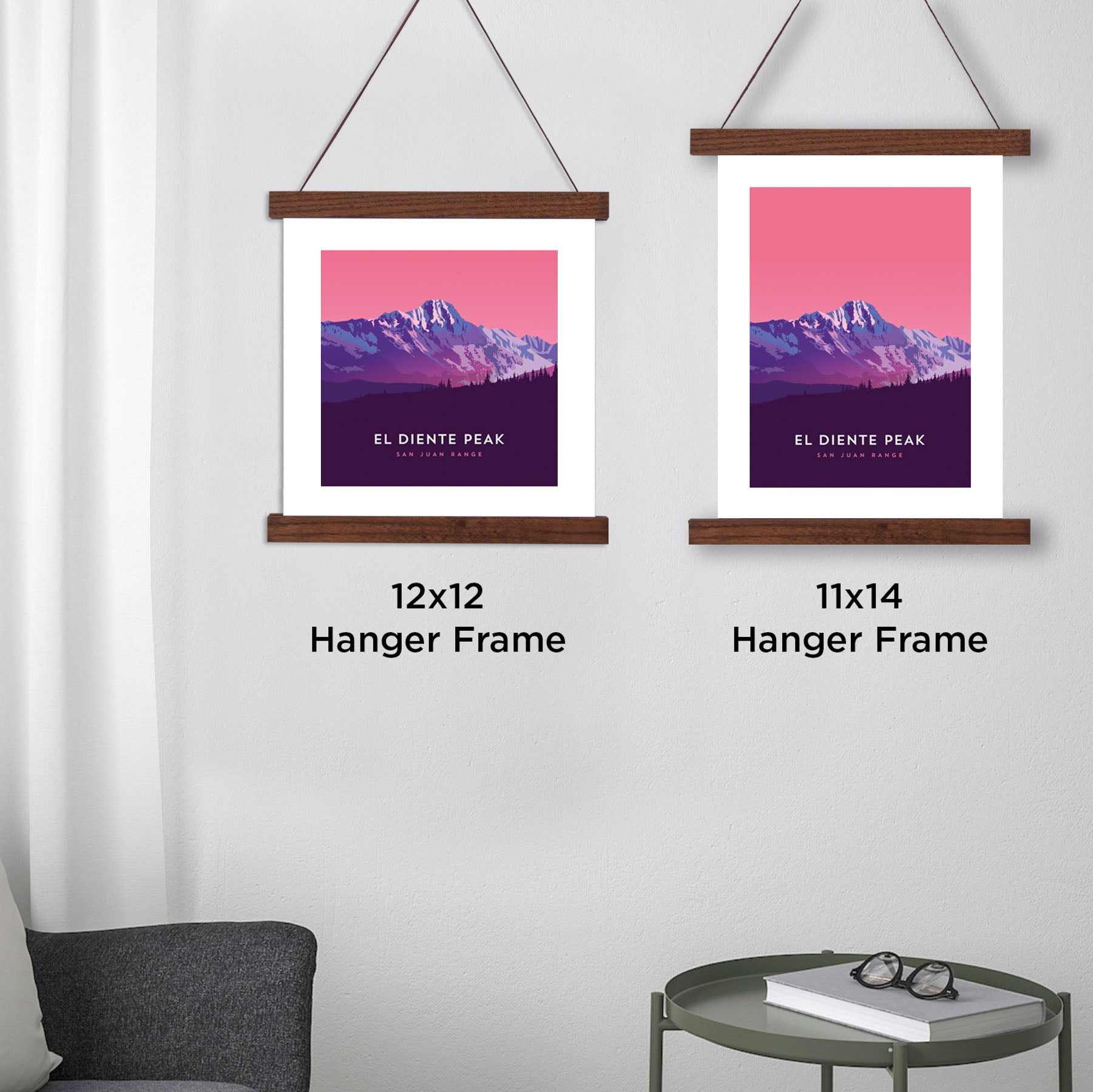 El Diente Peak Colorado 14er Hanger Frame Poster