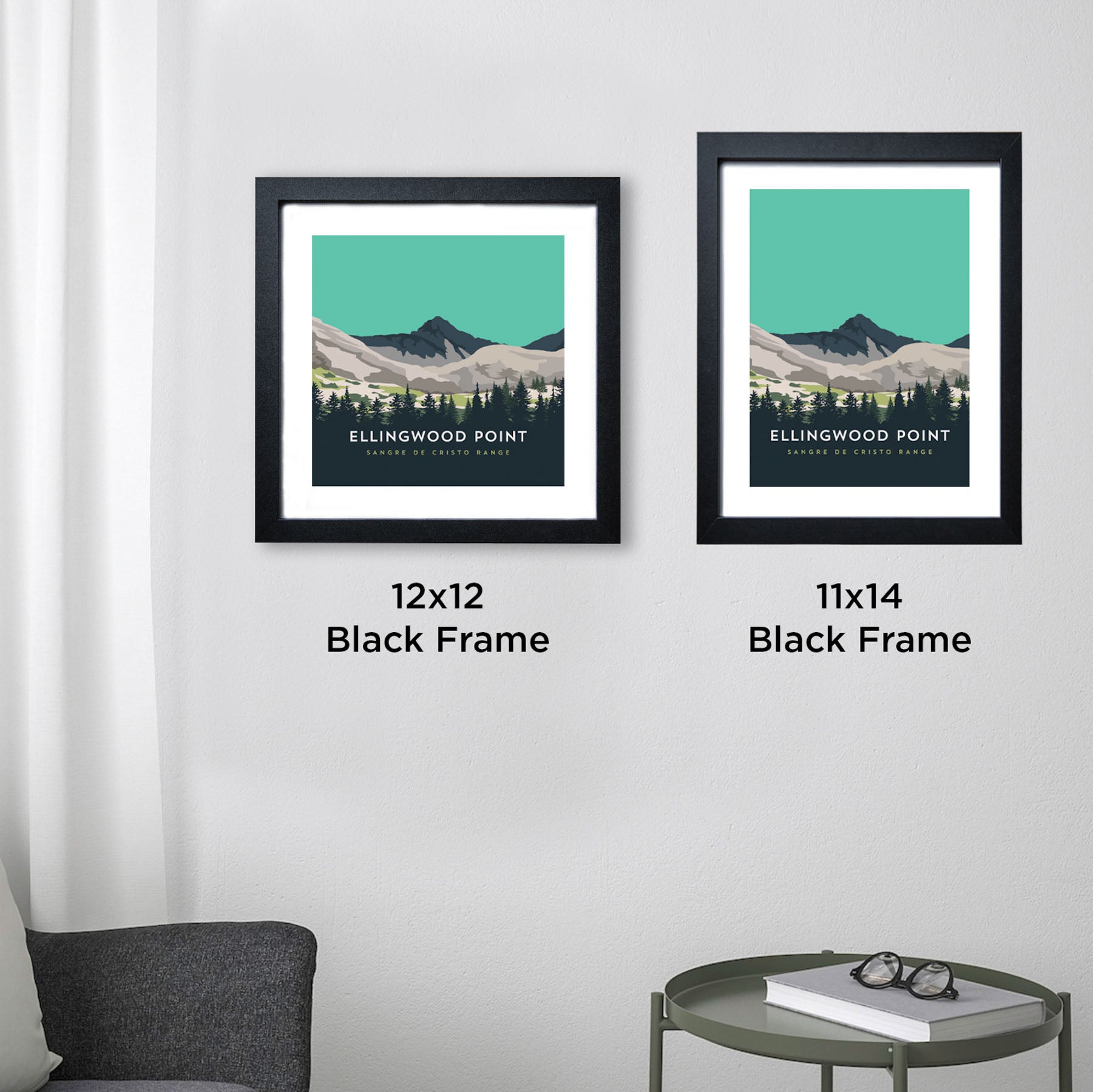 Ellingwood Point Colorado 14er Framed Art Poster