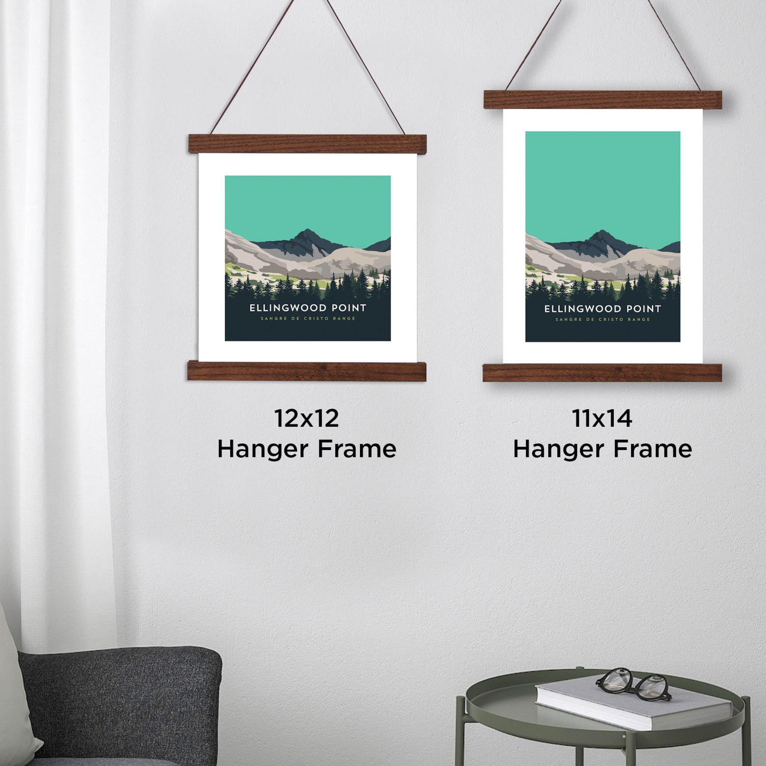 Ellingwood Point Colorado 14er Hanger Frame Posters