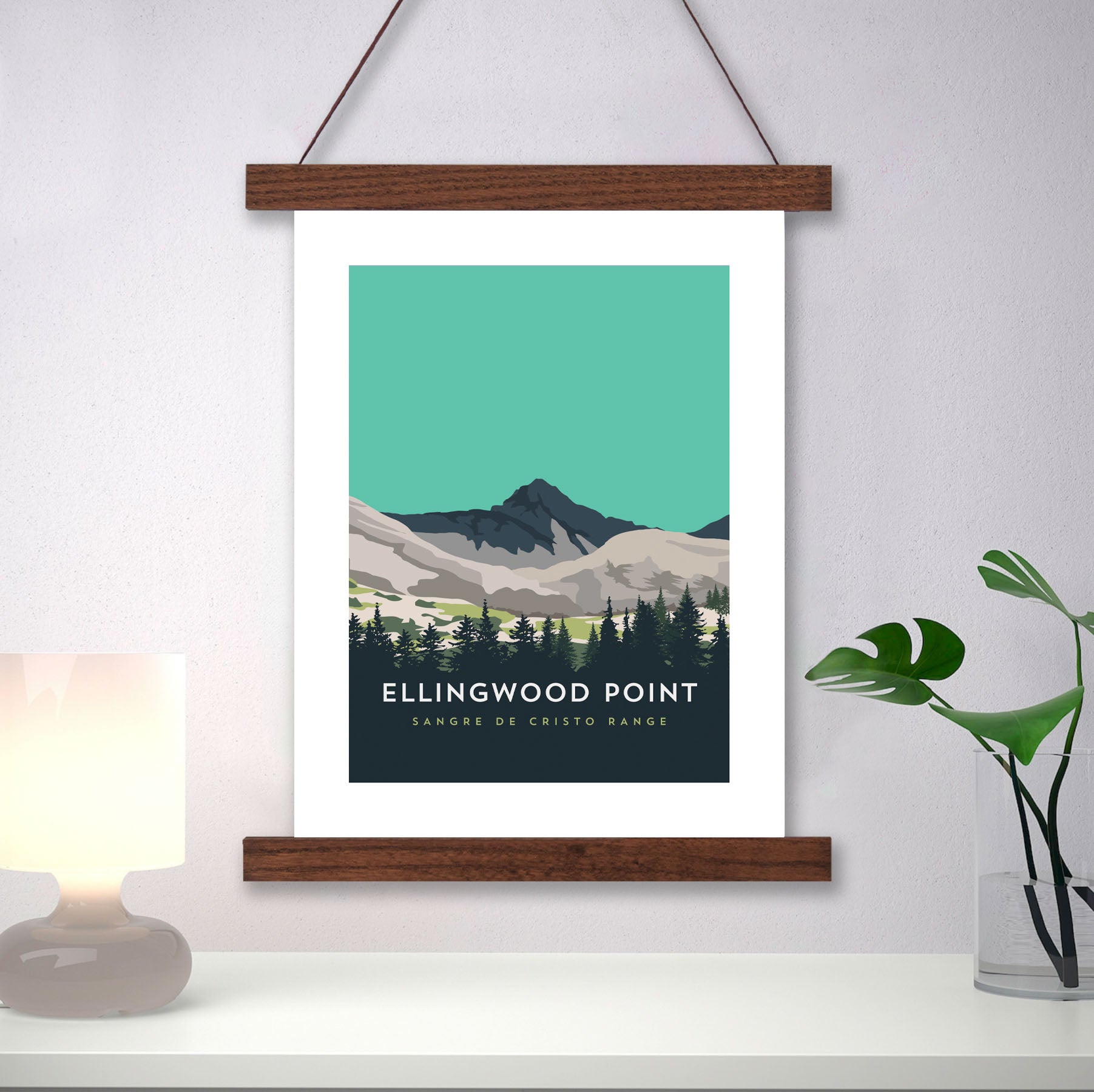 Ellingwood Point Colorado 14er Hanger Frame Poster