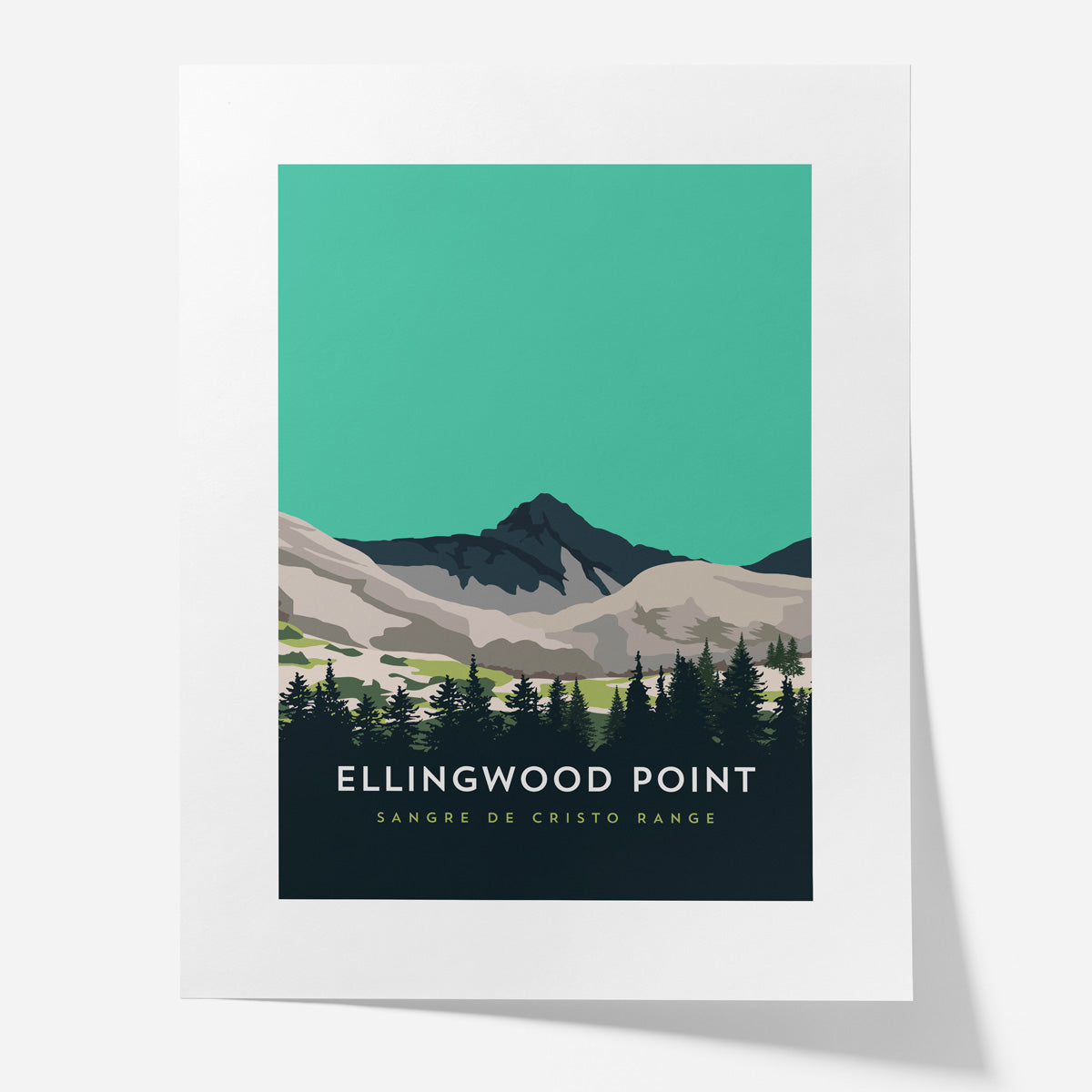 Ellingwood Point Colorado 14er Poster