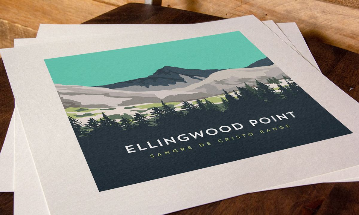 Ellingwood Point Colorado 14er Art Print