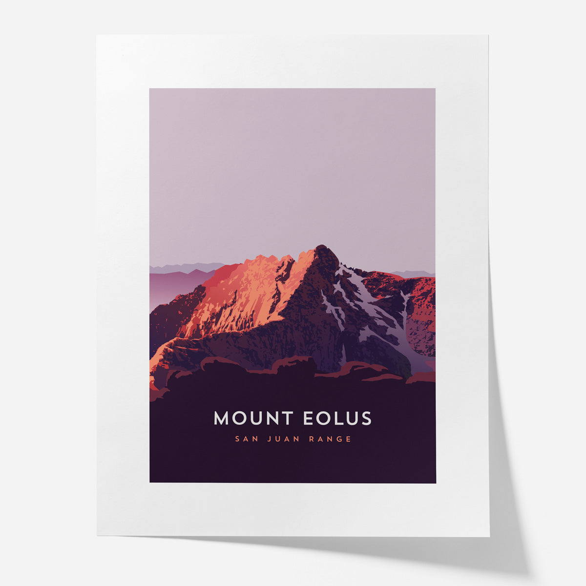 Mount Eolus Colorado 14er Poster