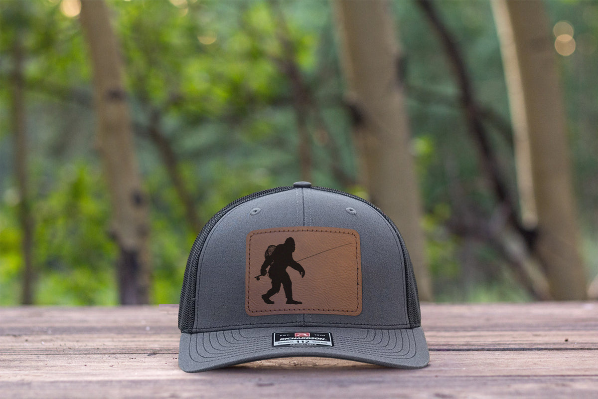 Sasquatch Fly Fishing Hat Charcoal/Black Richardson 112 Bigfoot