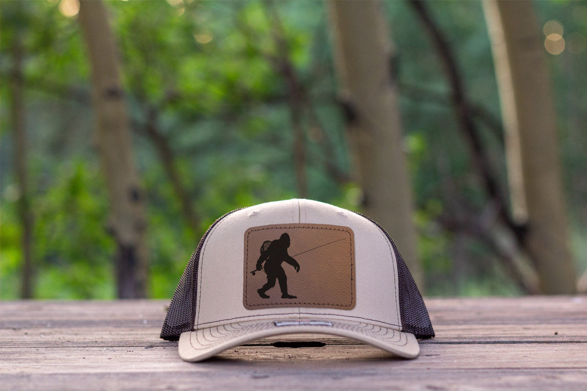 Sasquatch Fly Fishing Hat Khaki/Coffee Richardson 112 Bigfoot