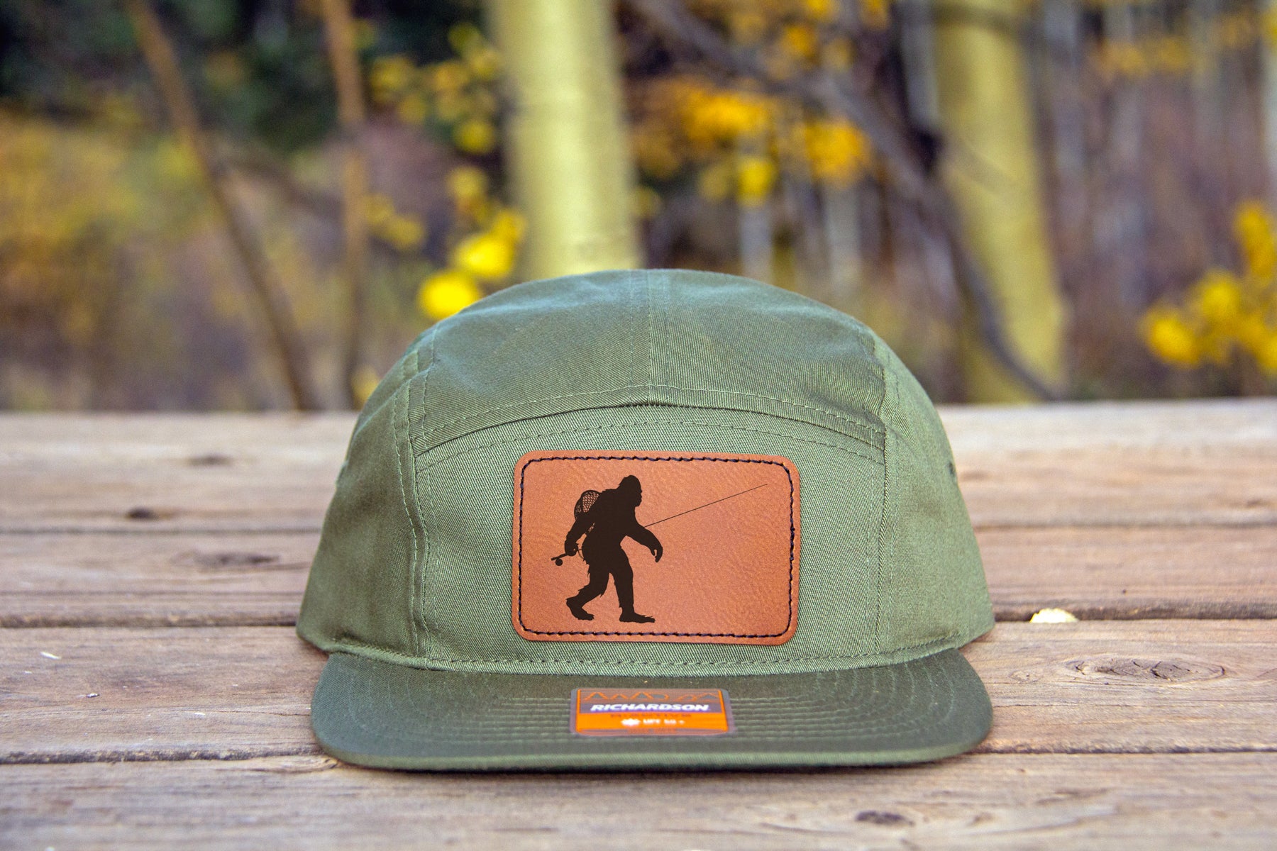 Sasquatch Fly Fishing Camper Hat 5 Panel