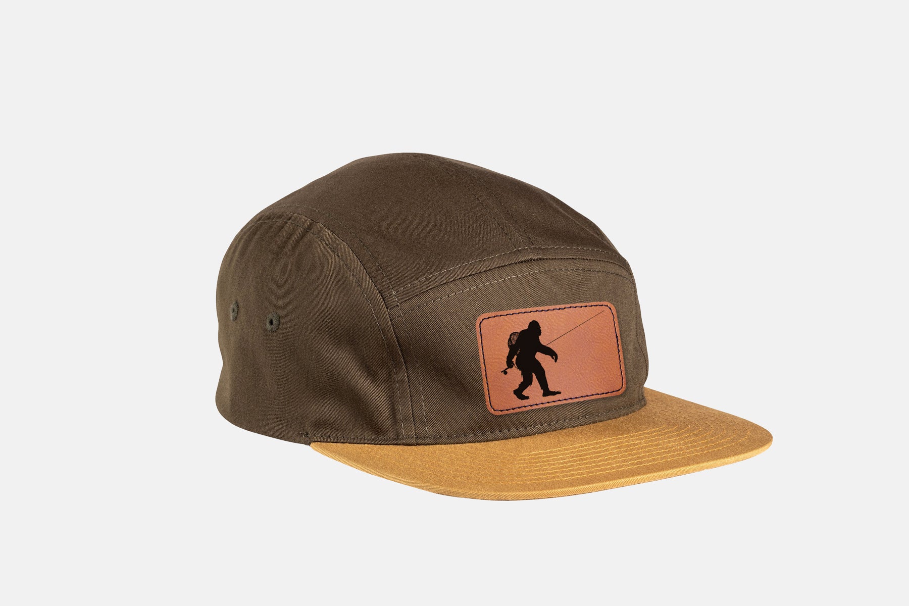 Sasquatch Fly Fishing Camper Hat 5 Panel