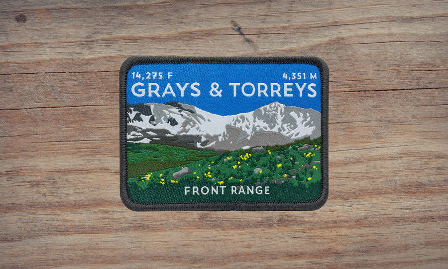 Grays and Torreys Peak Colorado 14er Patch