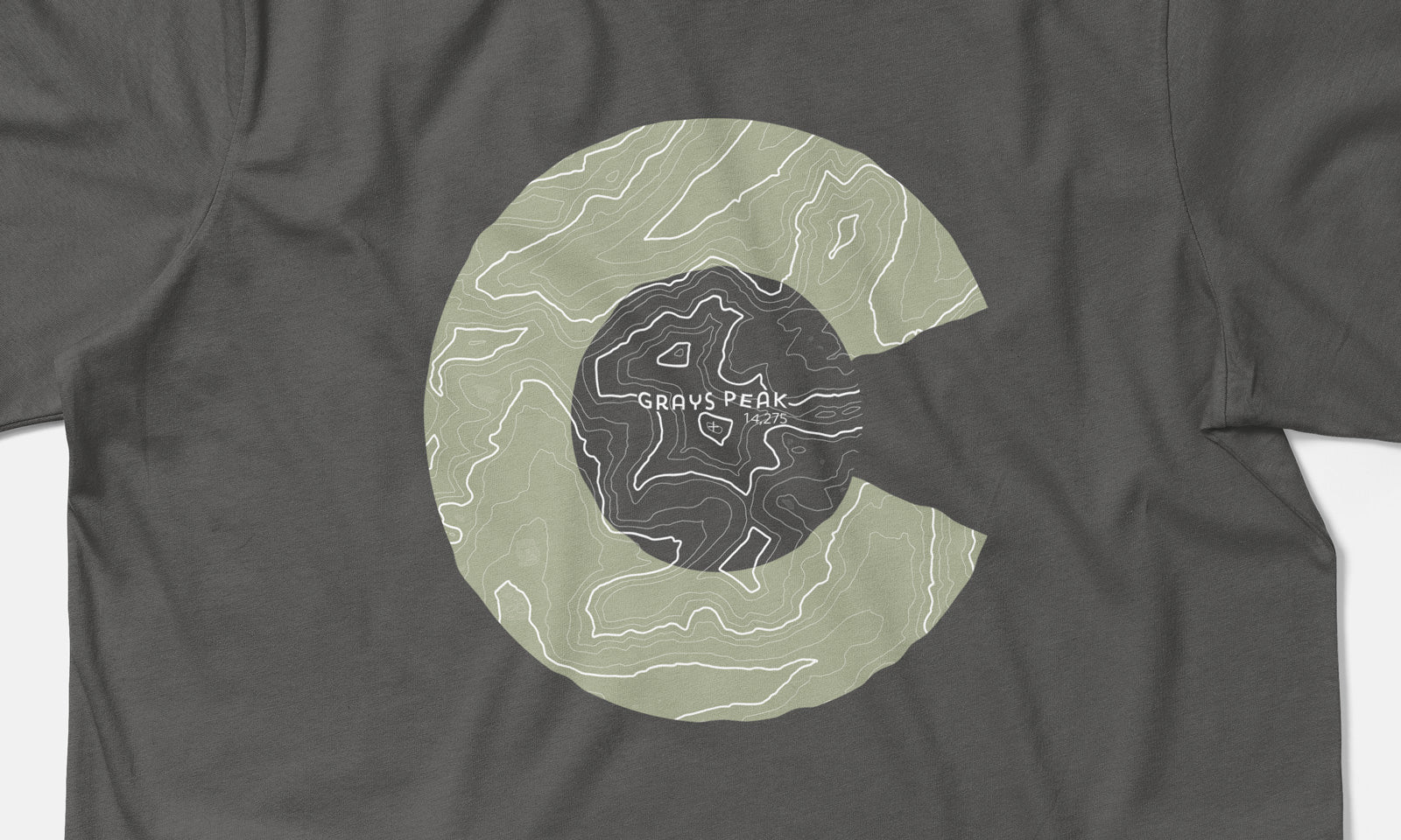 Grays Peak Topo 14er Shirt