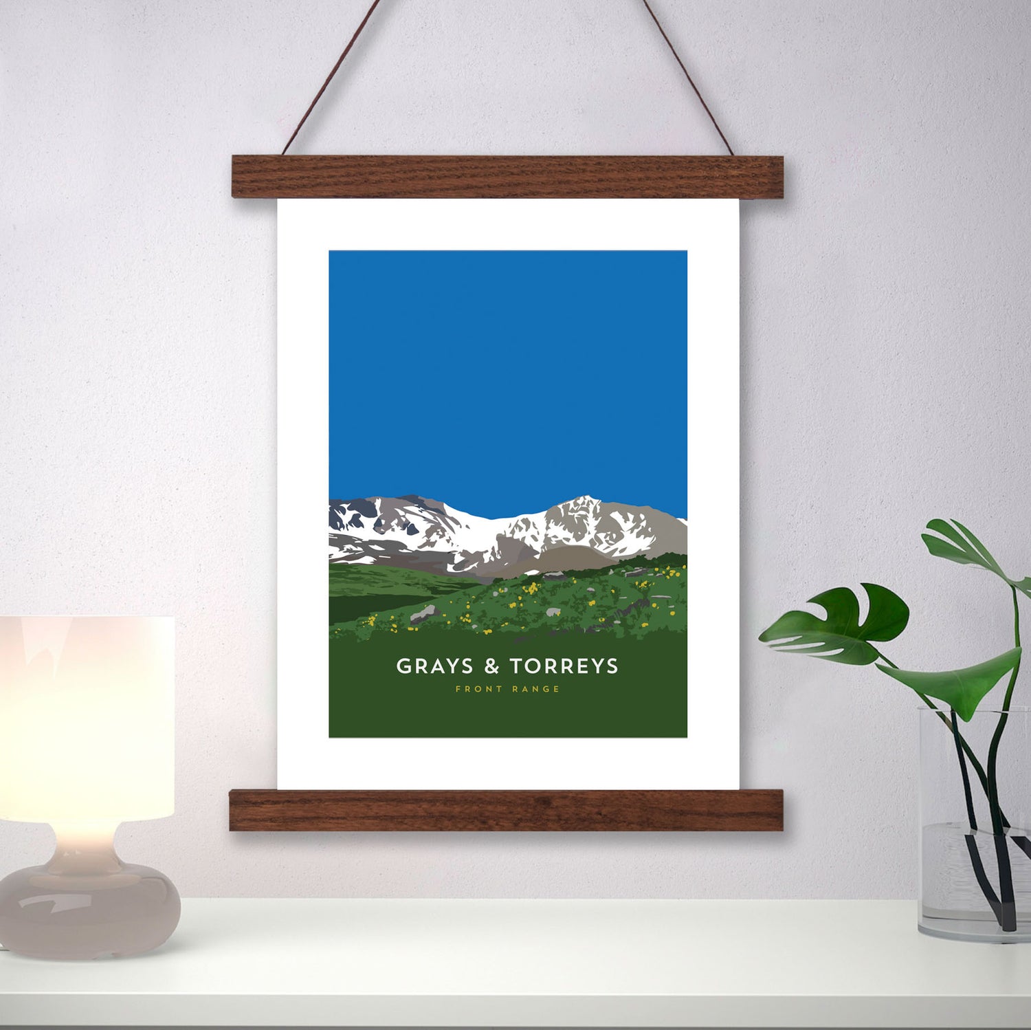 Grays & Torreys Colorado 14er Hanger Frame Poster