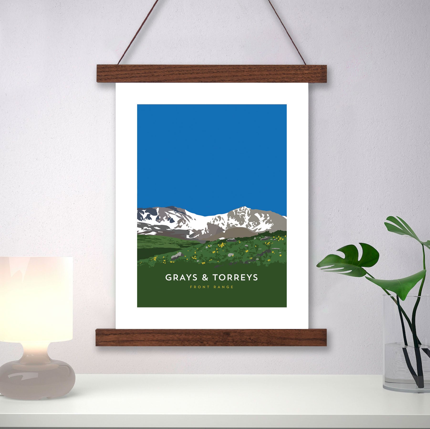 Grays & Torreys Colorado 14er Hanger Frame Poster