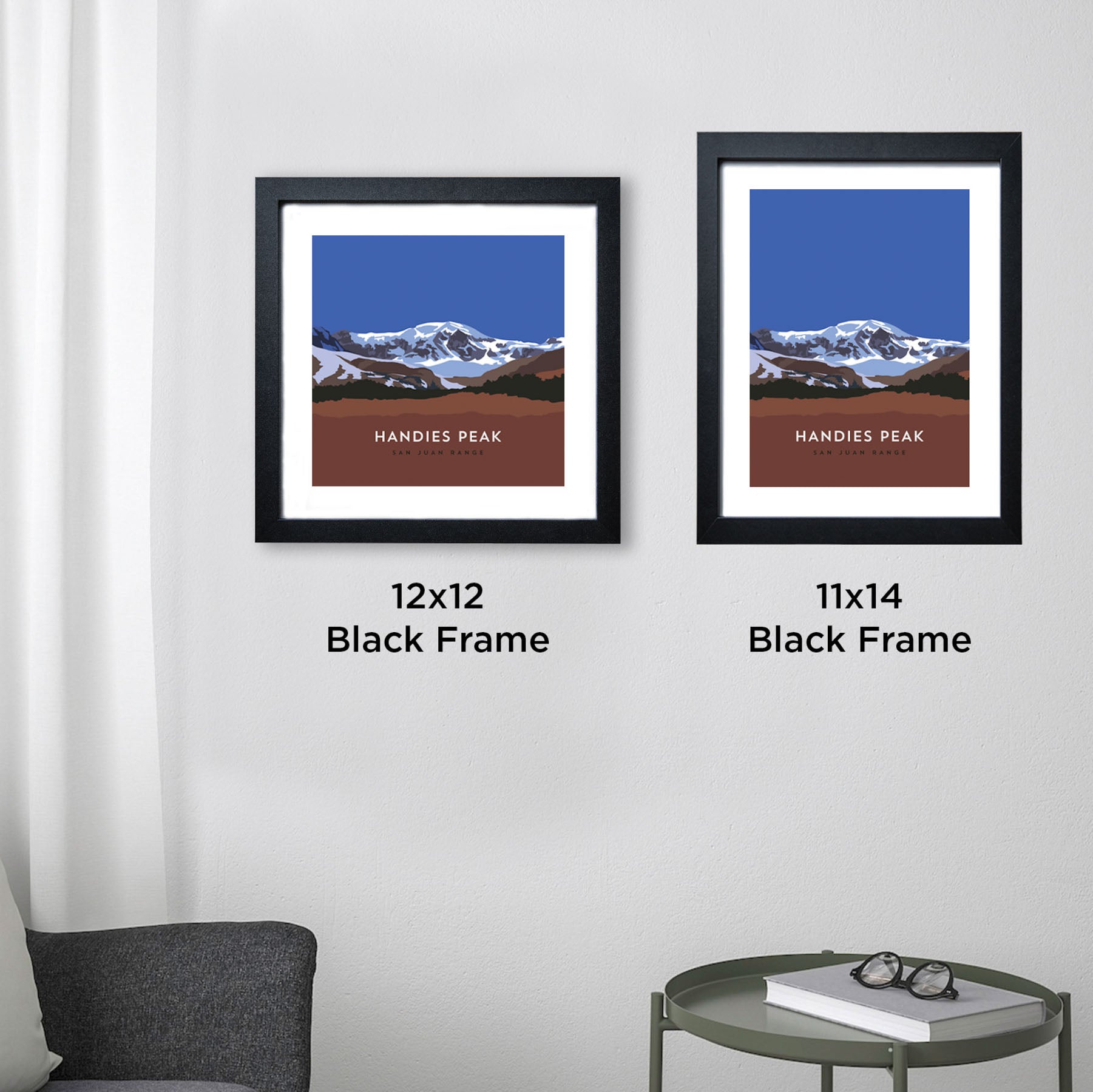 Handies Peak Colorado 14er Framed Poster