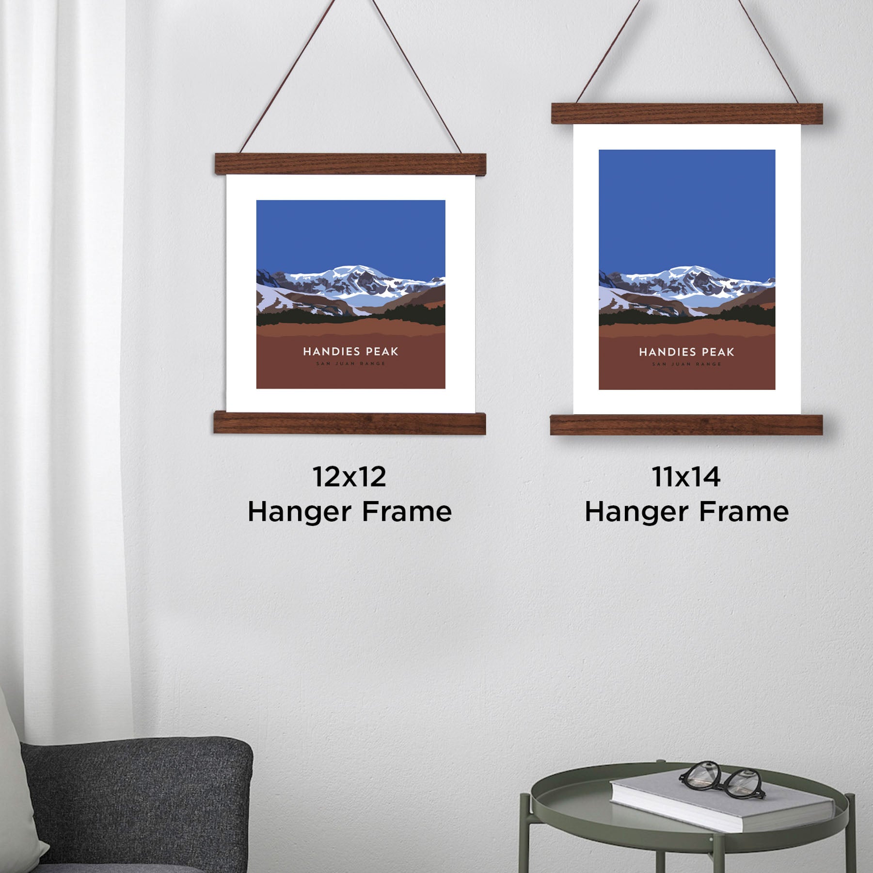 Handies Peak Colorado 14er Hanger Frame Poster
