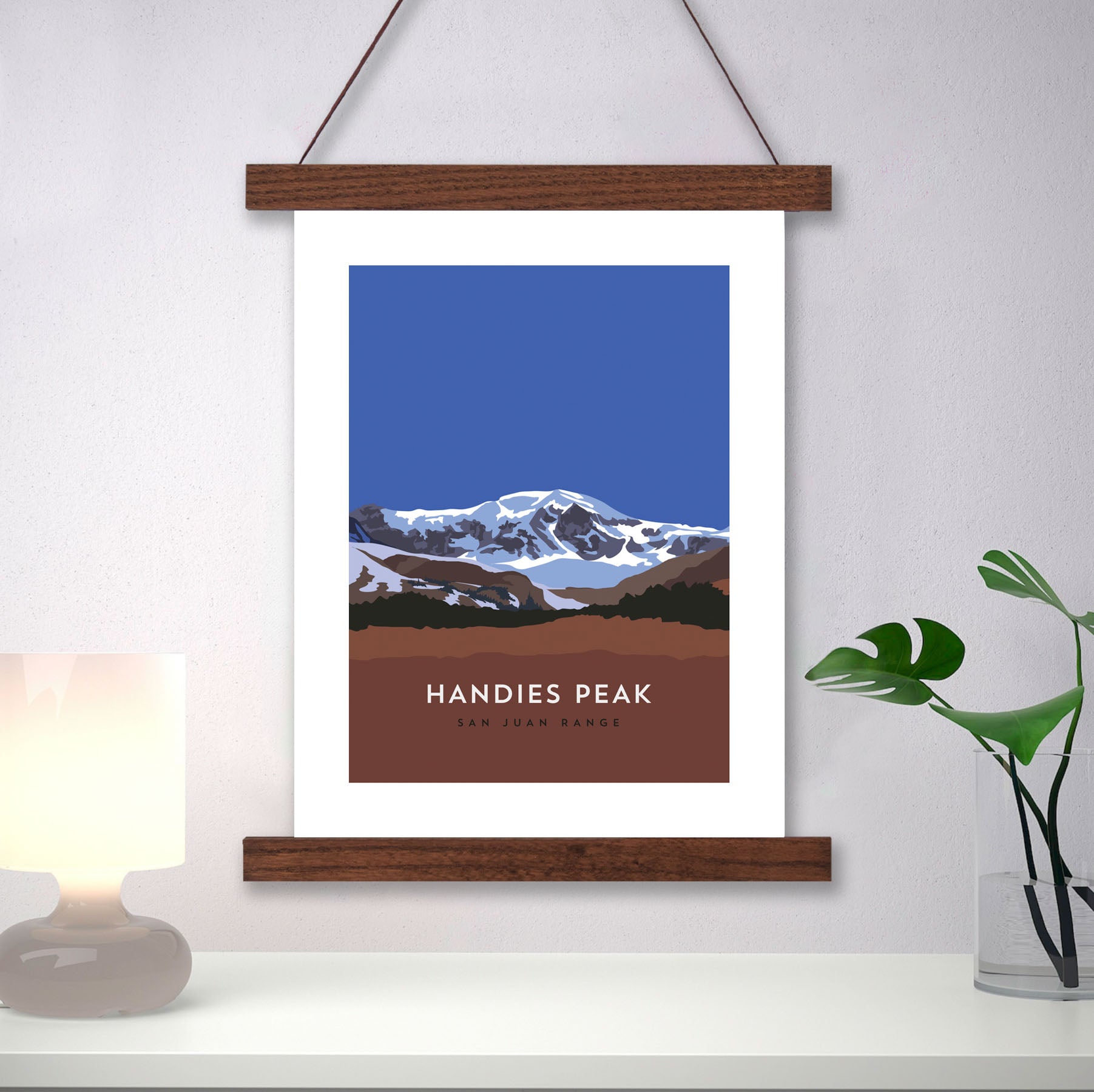 Handies Peak Colorado 14er Hanger Frame Poster