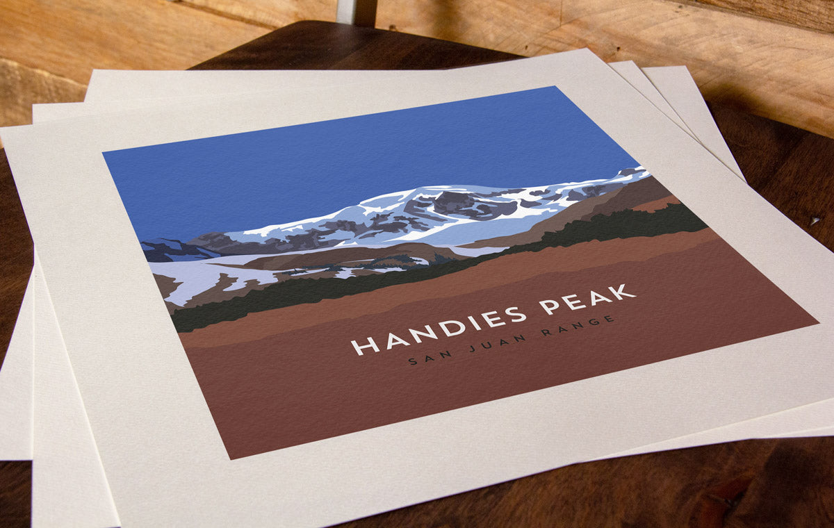 Handies Peak Colorado 14er Art Print