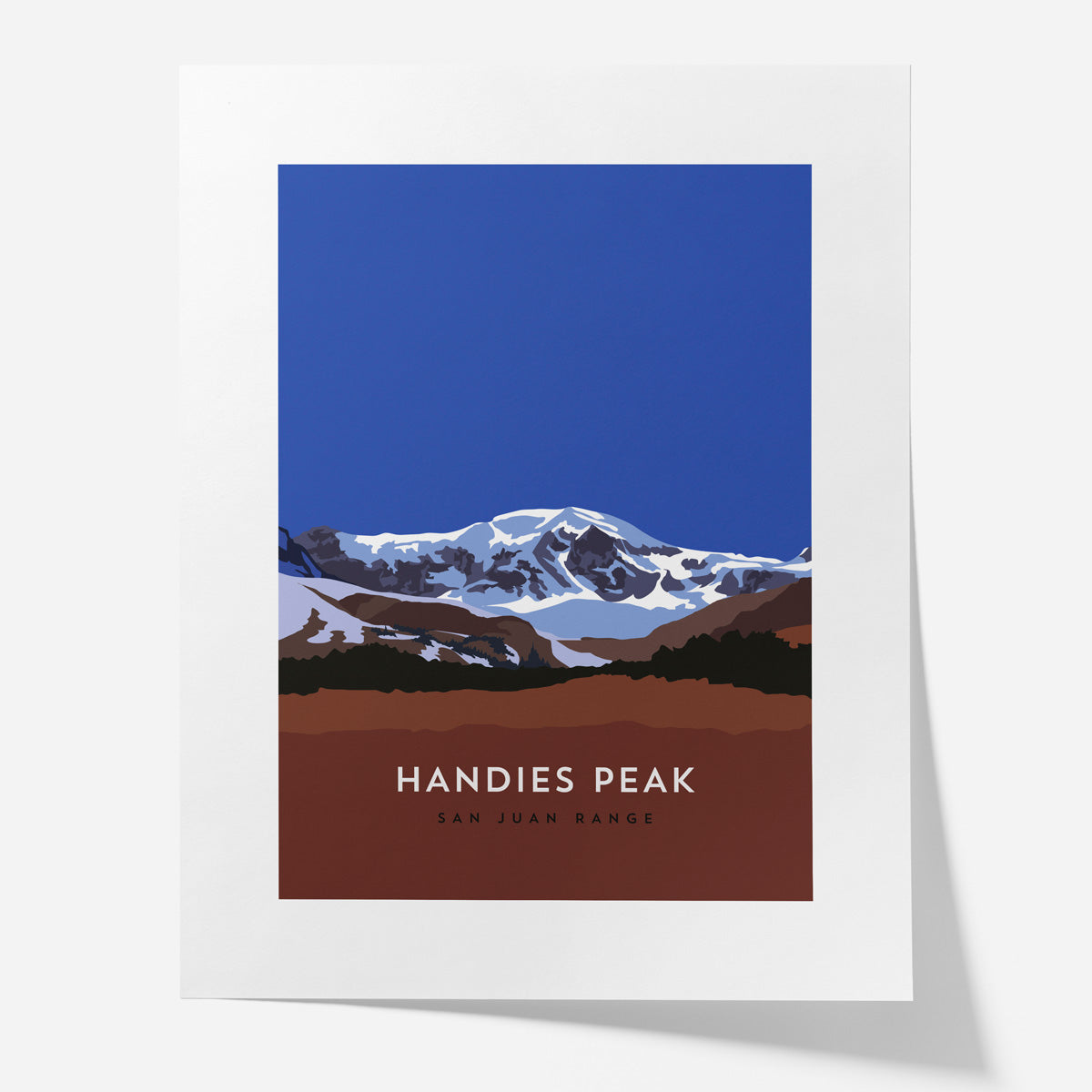 Handies Peak Colorado 14er Poster