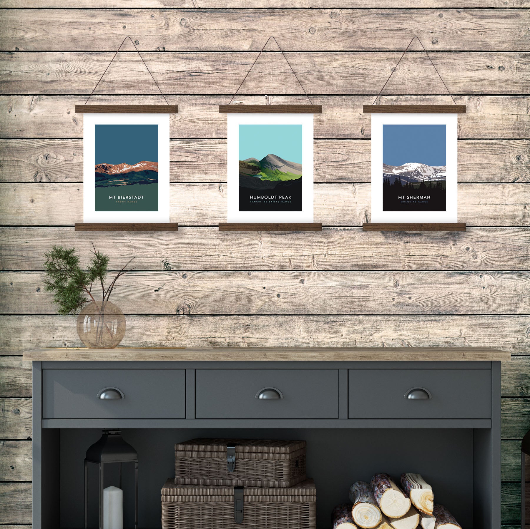 Humboldt Peak Colorado 14er Hanger Frame Posters