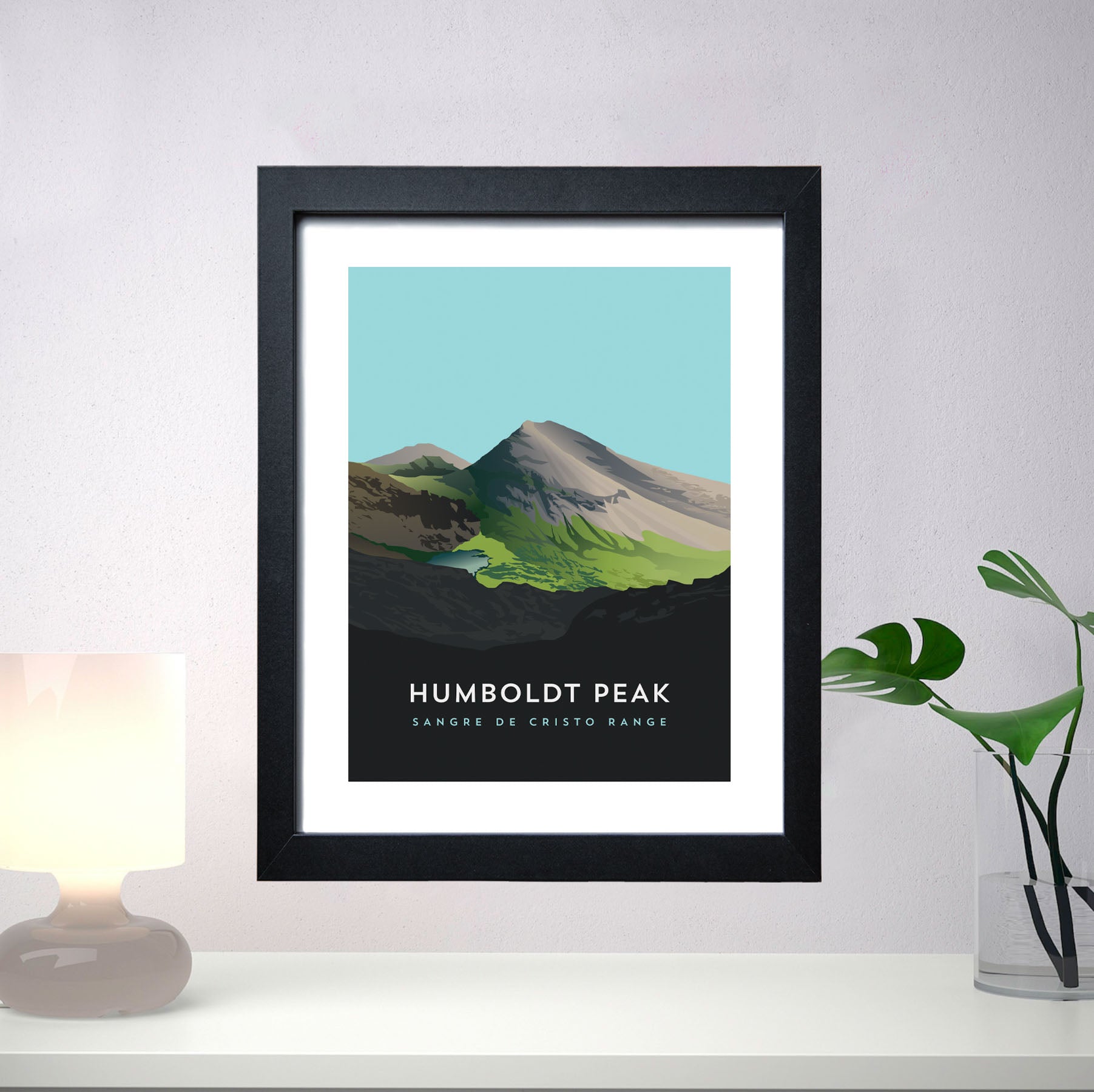 Humboldt Peak Colorado 14er Framed Poster