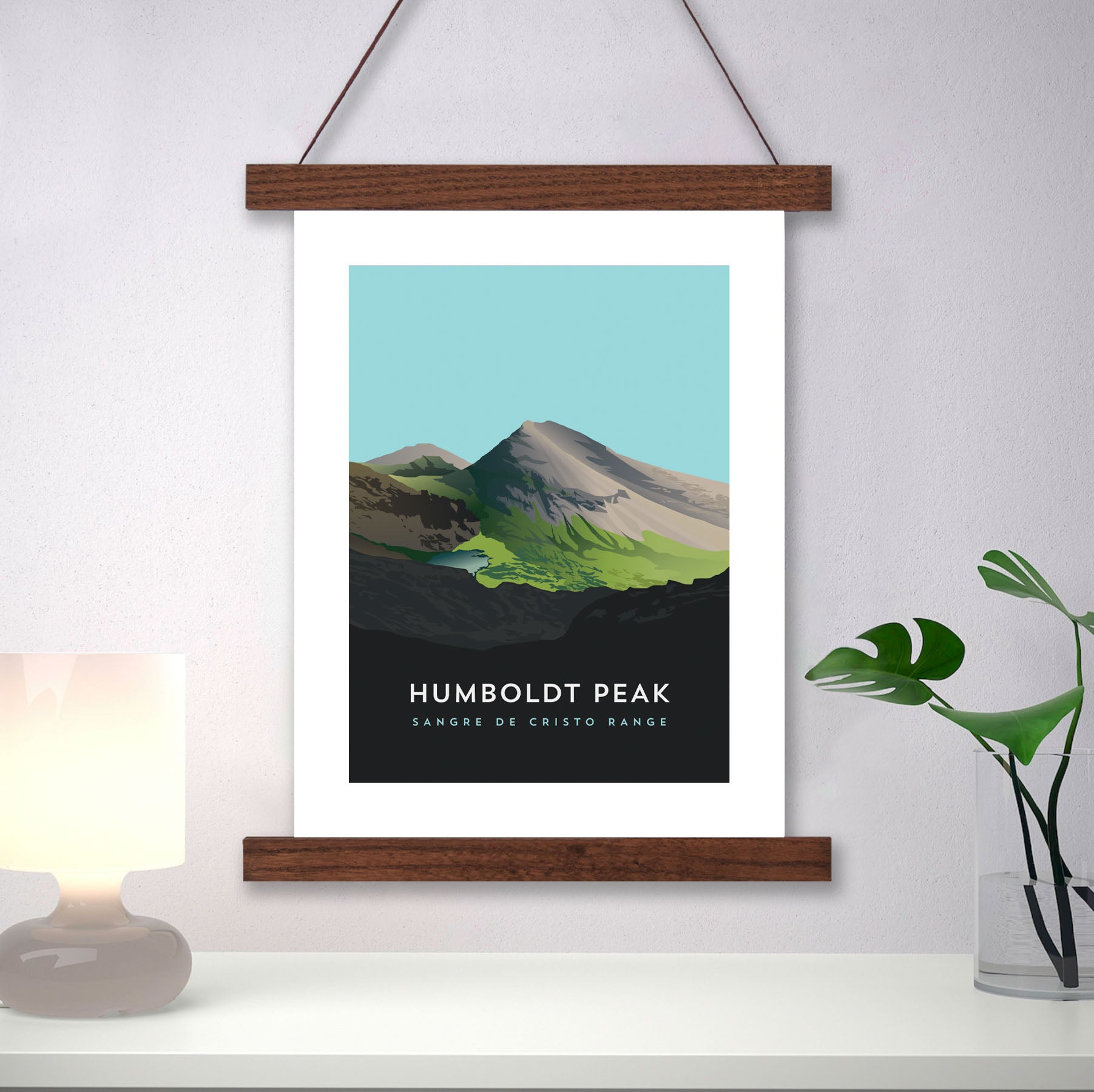 Humboldt Peak Colorado 14er Hanger Frame Poster