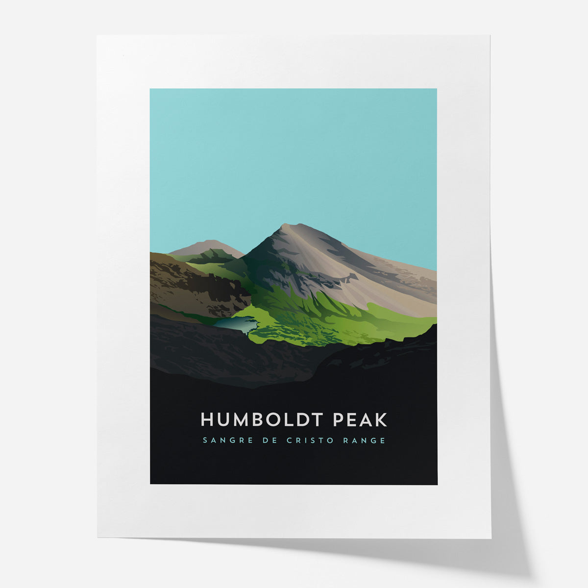 Humboldt Peak Colorado 14er Art Poster