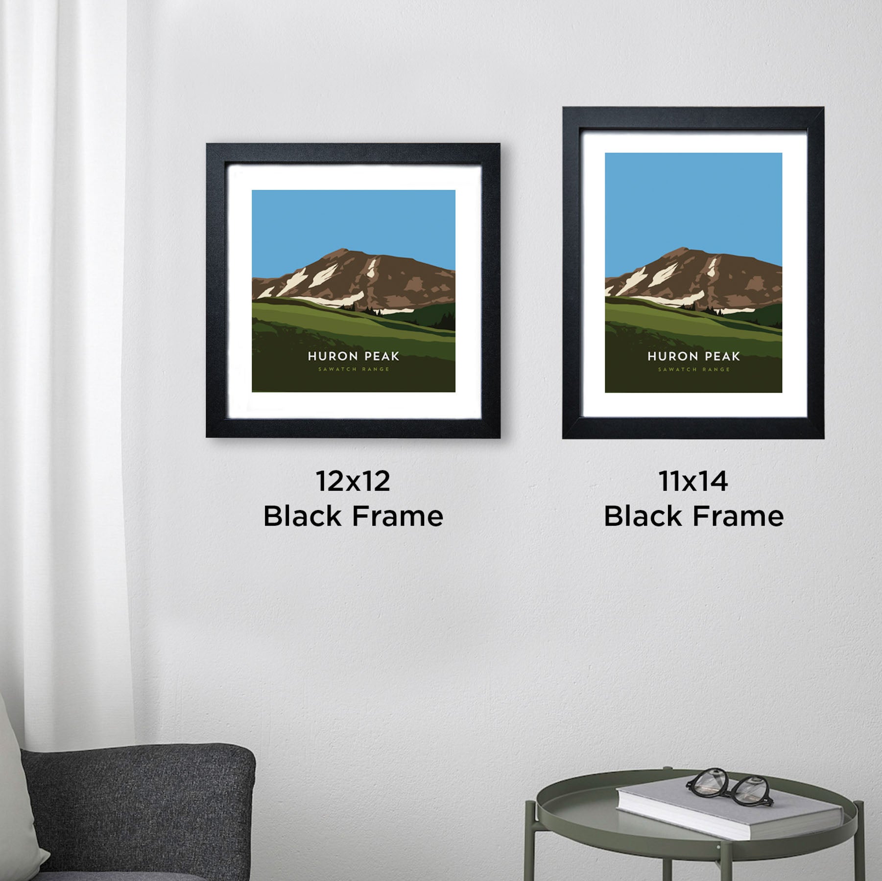 Huron Peak Colorado 14er Framed Poster