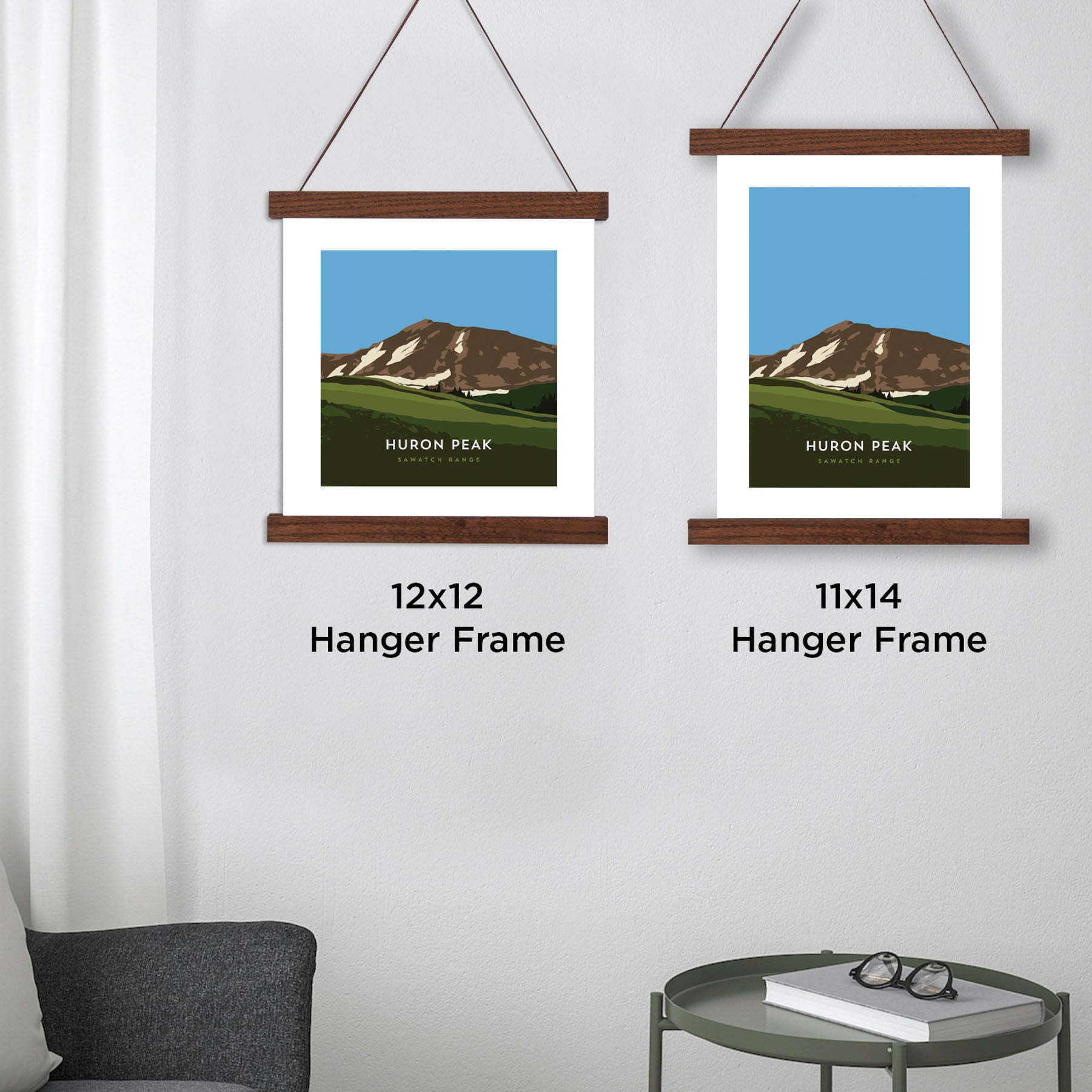Huron Peak Colorado 14er Hanger Frame Poster