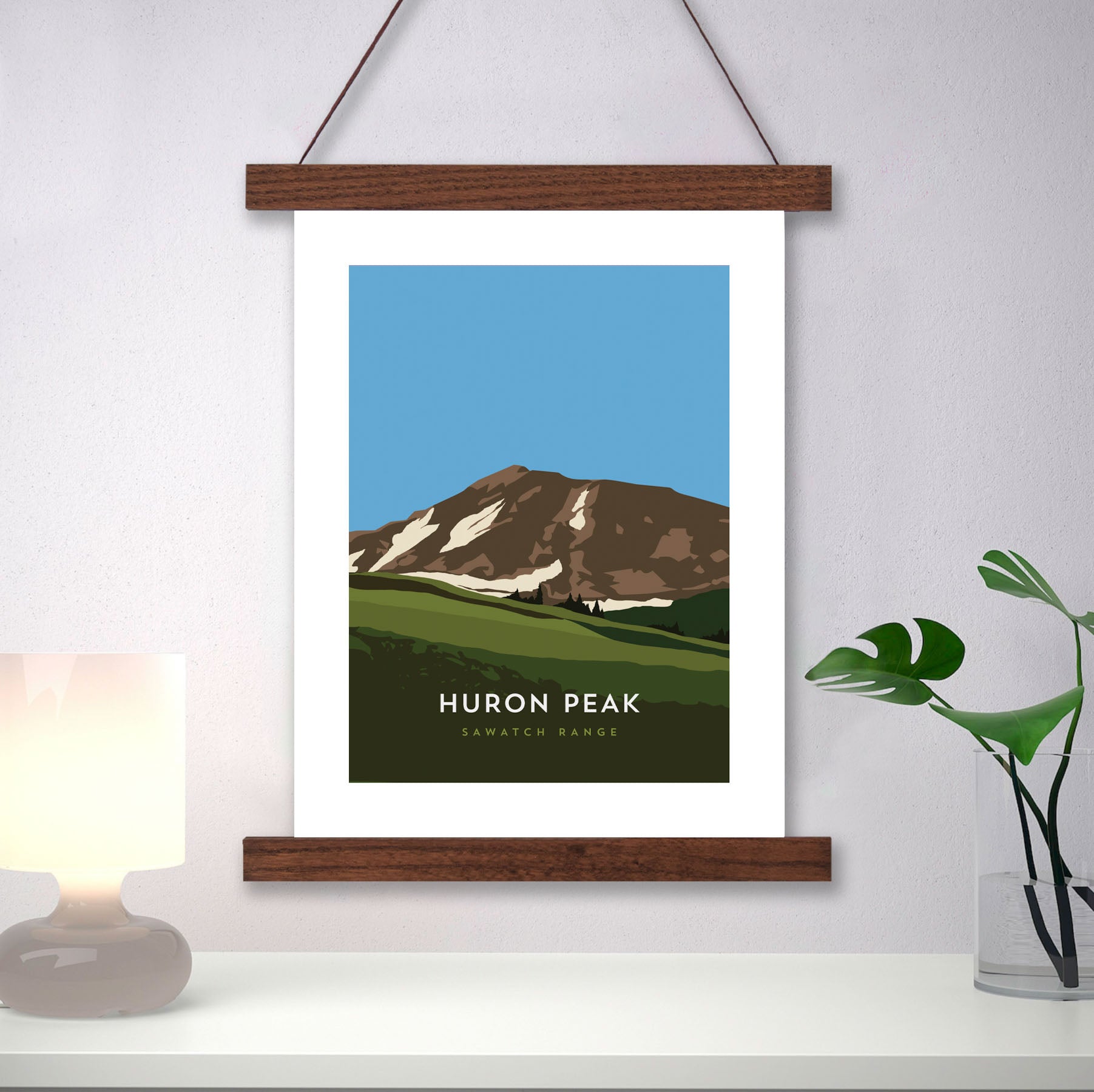 Huron Peak Colorado 14er Hanger Frame Poster