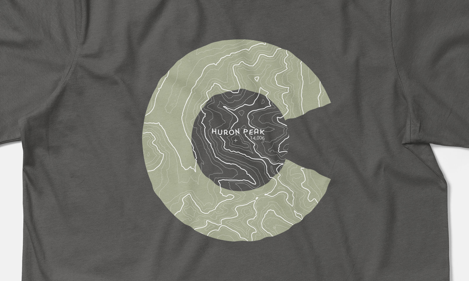 Huron Peak Topo 14er Shirt