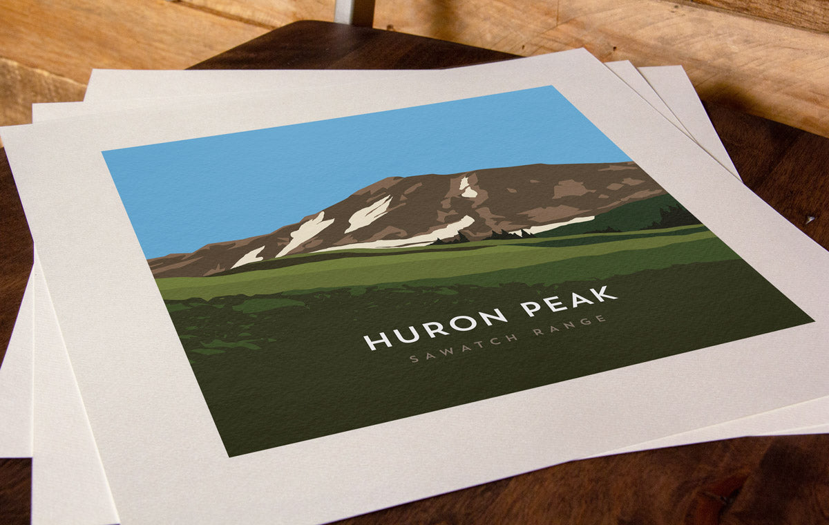 Huron Peak Colorado 14er Art Print