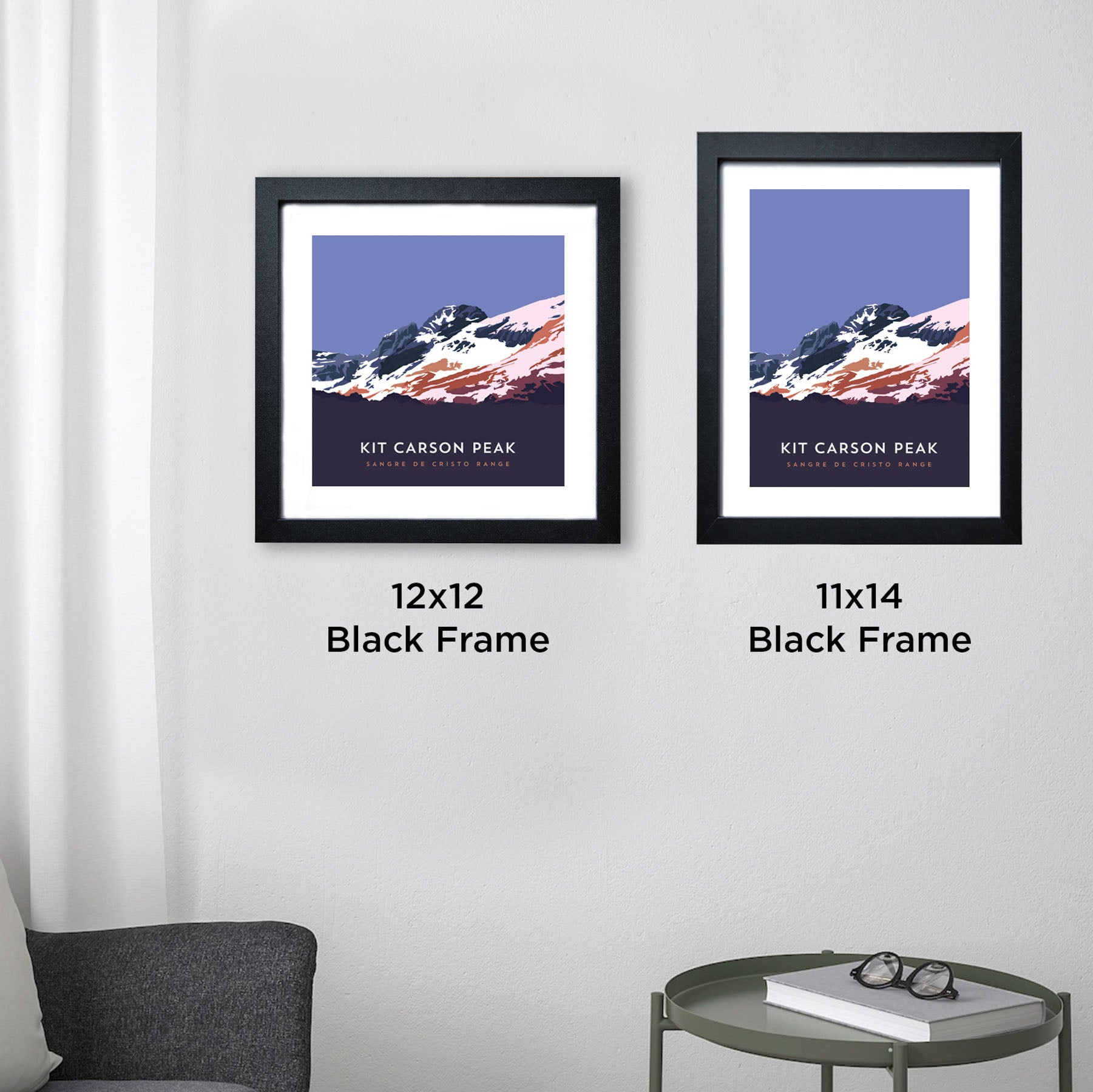 Kit Carson Peak Colorado 14er Framed Poster