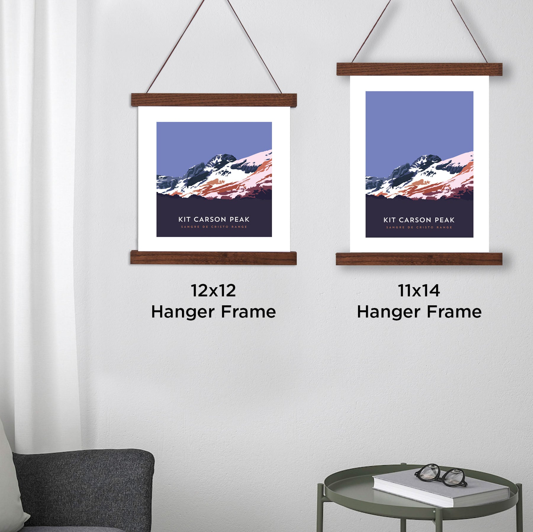 Kit Carson Peak Colorado 14er Hanger Frame Poster