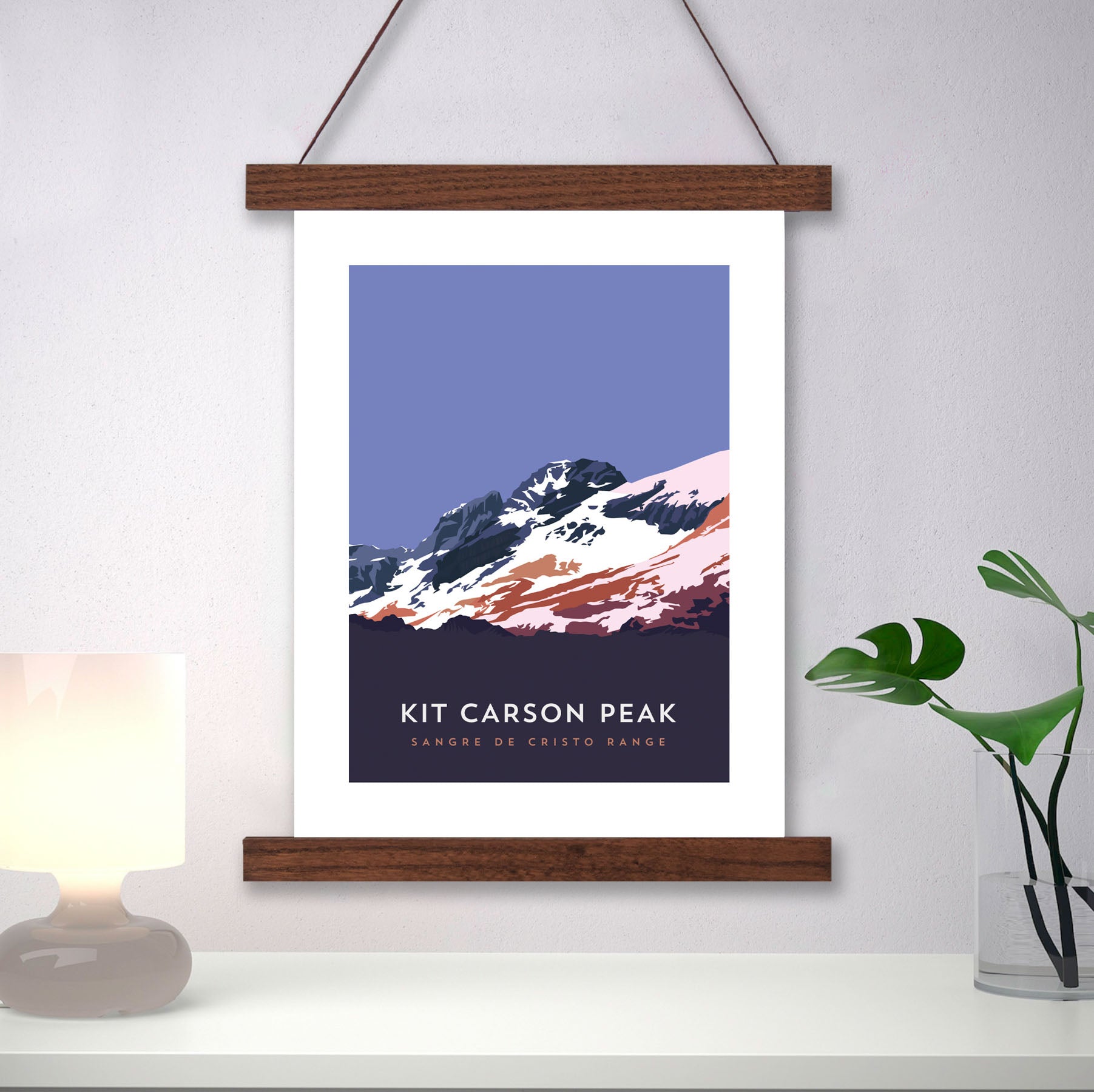 Kit Carson Peak Colorado 14er Hanger Frame Art Print