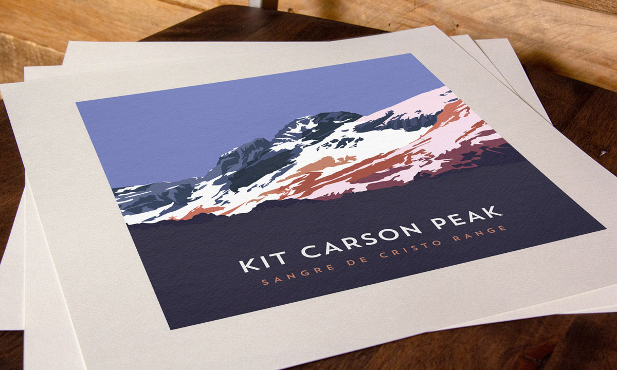Kit Carson Peak Colorado 14er Art Print