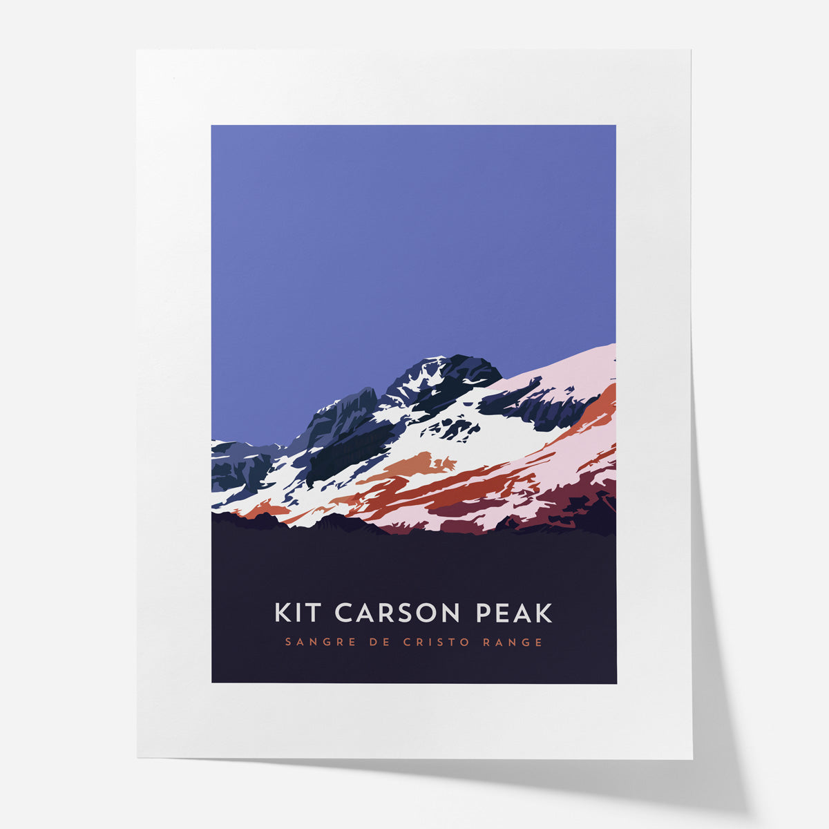 Kit Carson Peak Colorado 14er Poster
