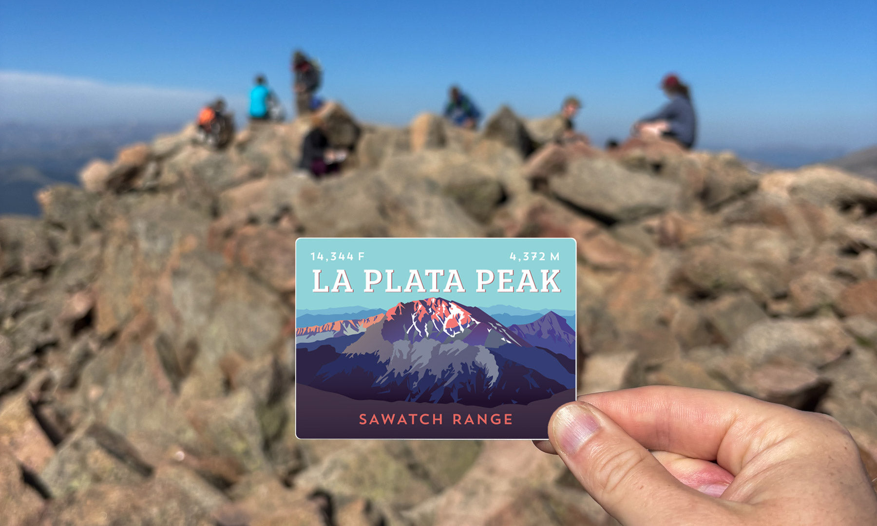 La Plata Peak Colorado 14er Sticker