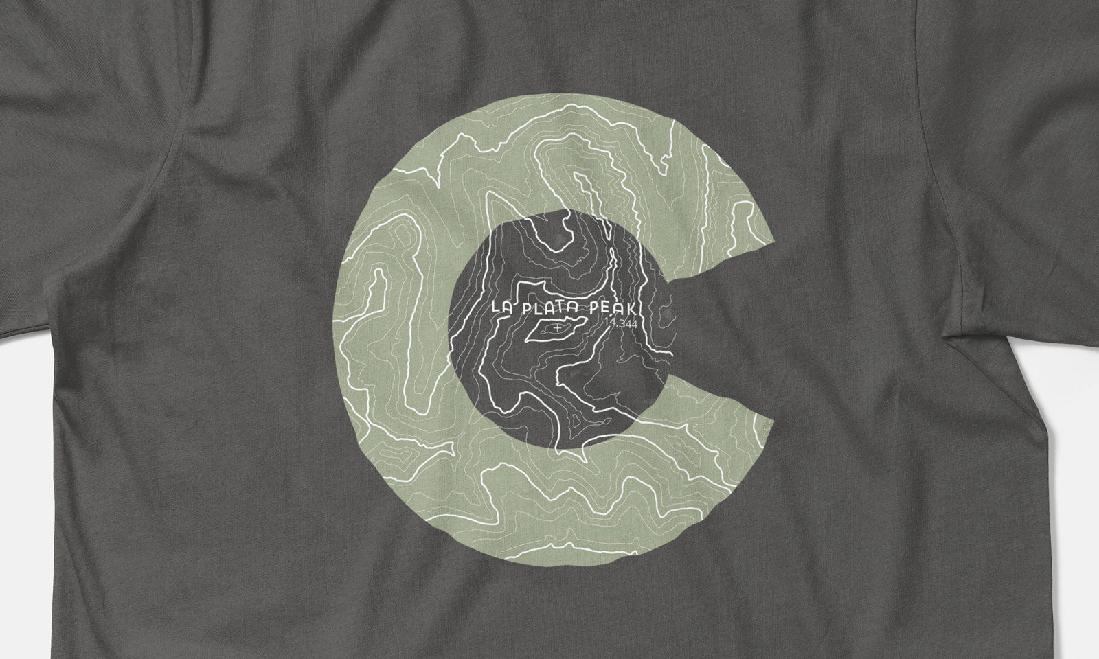 La Plata Peak Topo 14er Shirt