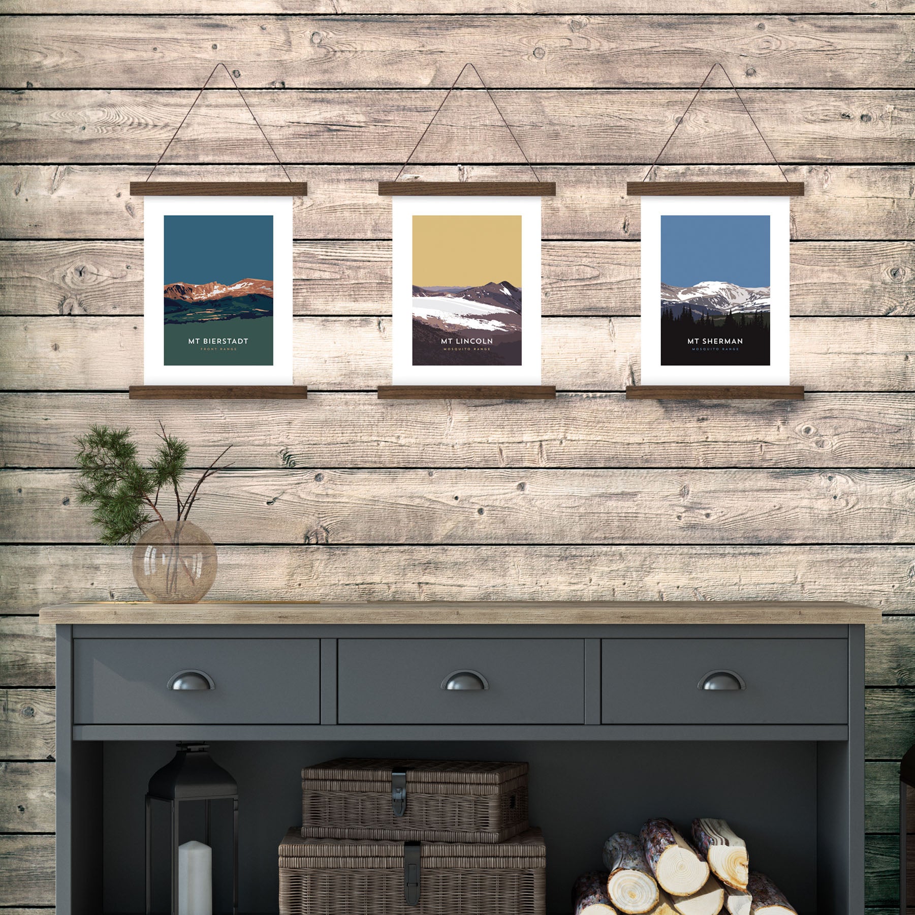 Mount Lincoln Colorado 14er Hanger Frame Poster