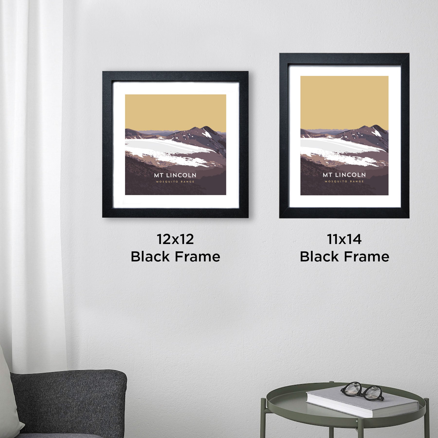 Mount Lincoln Colorado 14er Framed Poster