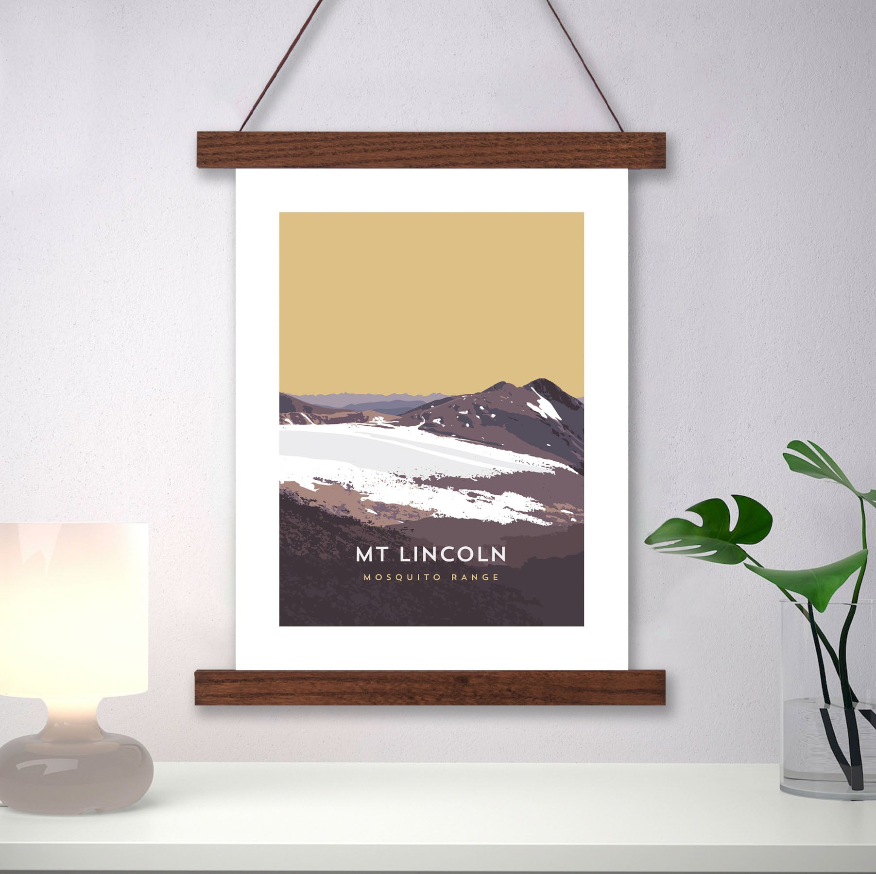 Mount Lincoln Colorado 14er Hanger Frame Poster